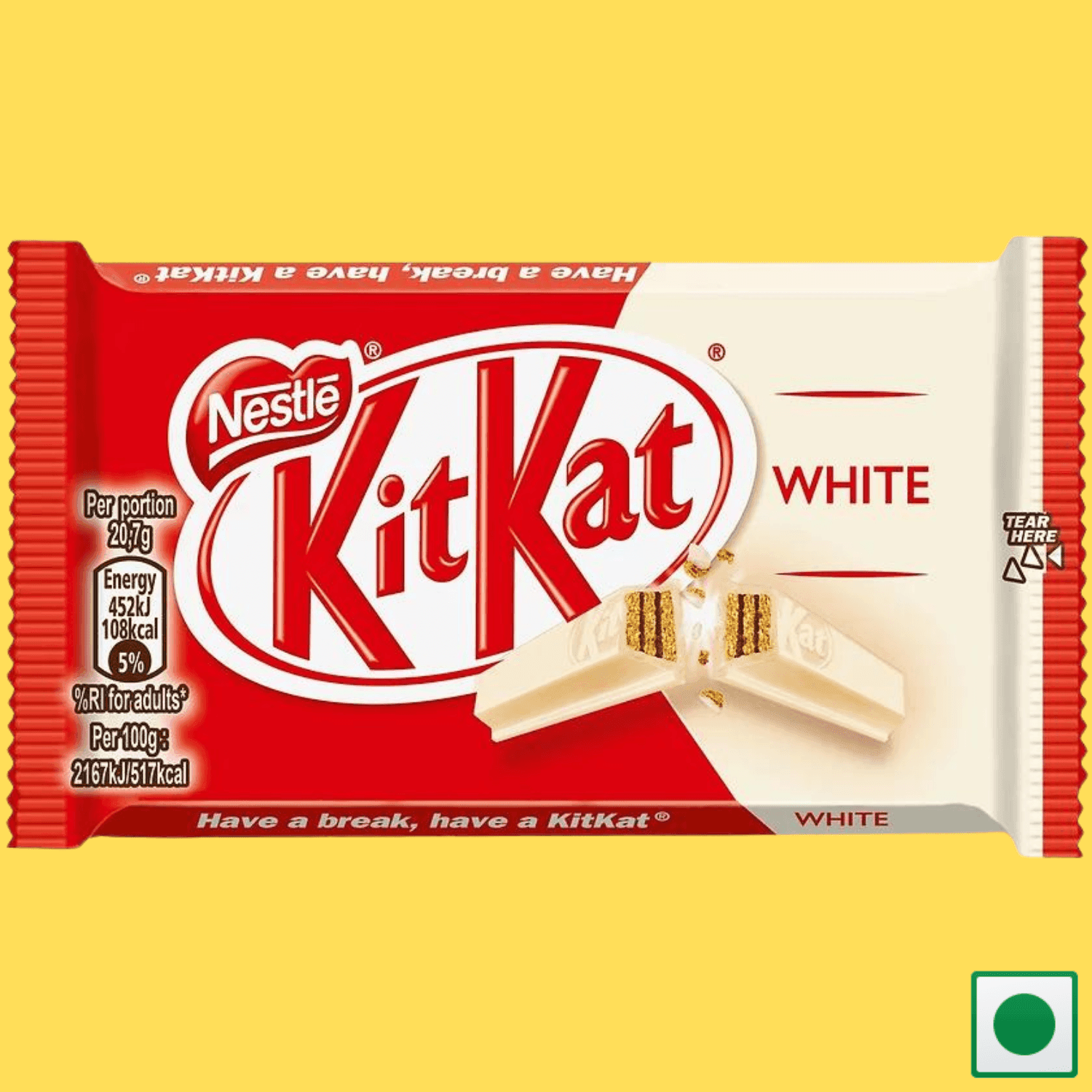 Kitkat 4 Finger White Chocolate, 41.5g (Imported) - Super 7 Mart