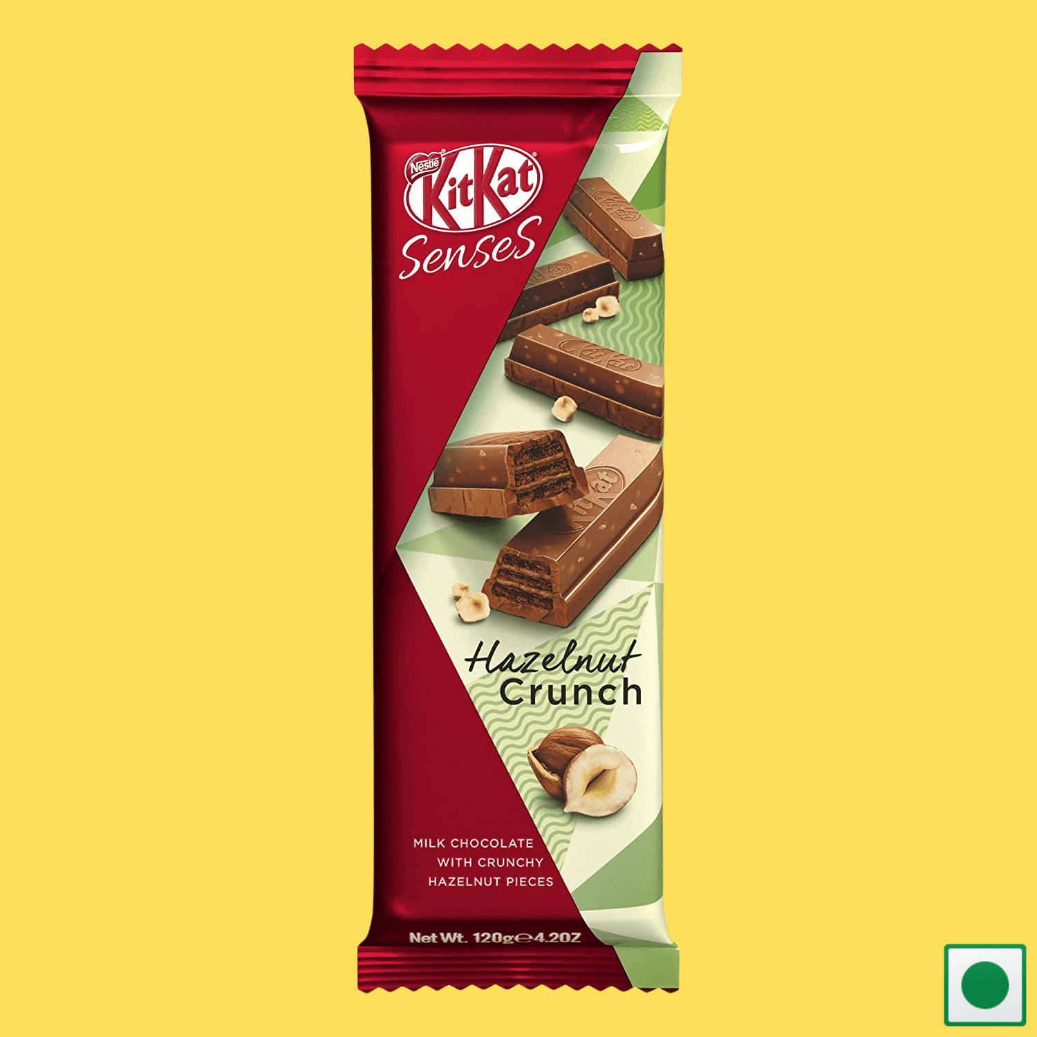 Kitkat Senses Hazelnut Crunch Milk Chocolate, 120g (Imported) - Super 7 Mart