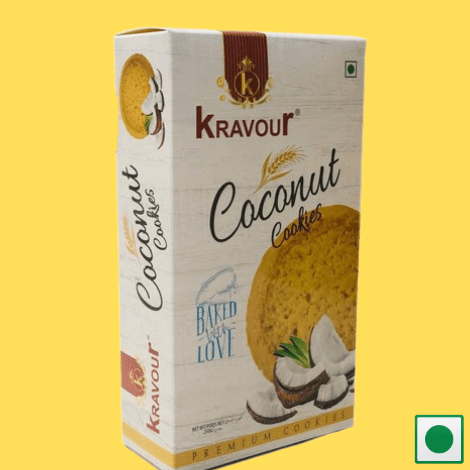 Kravour Coconut Cookies, 250g - Super 7 Mart