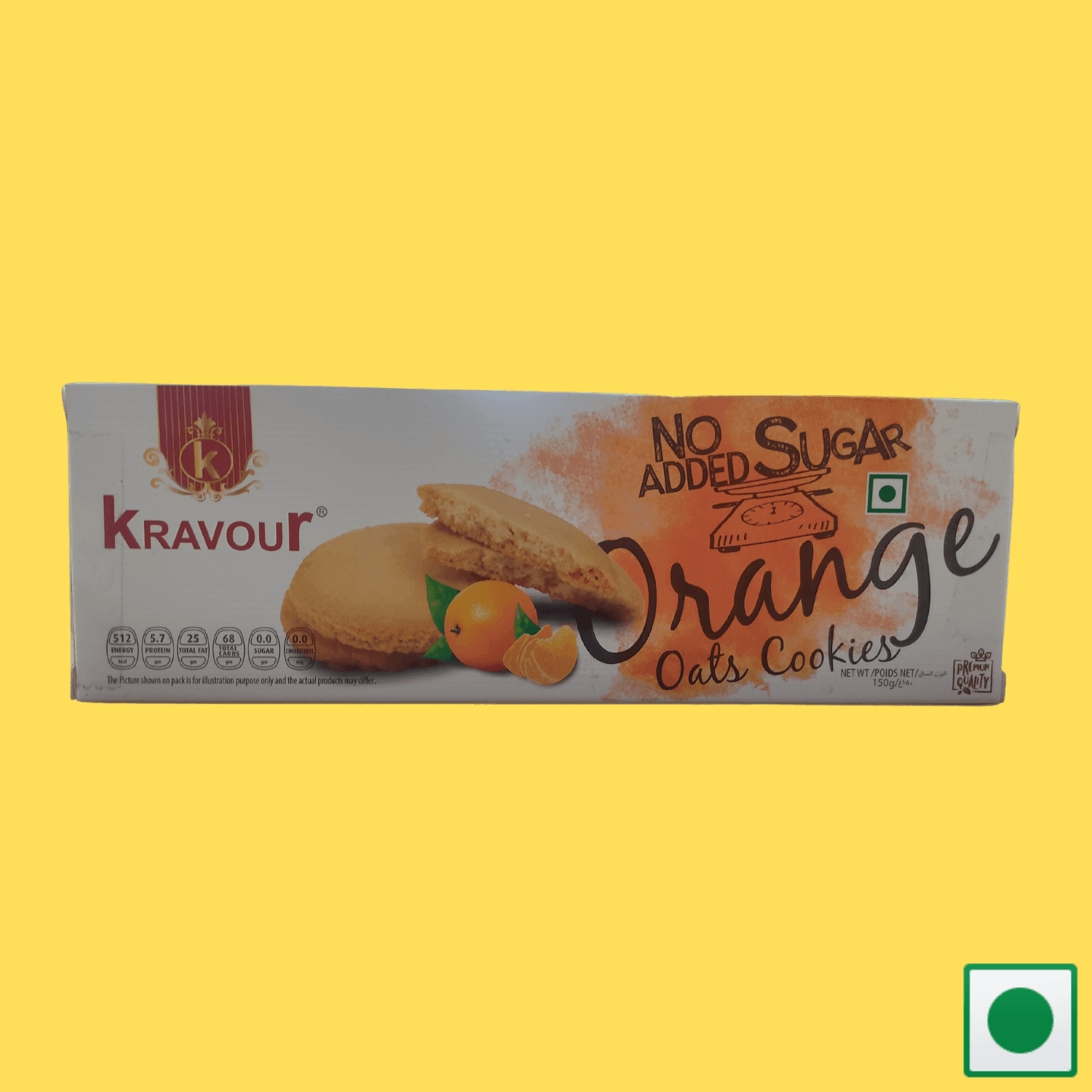 Kravour Orange Oat Cookies, 150g - Super 7 Mart