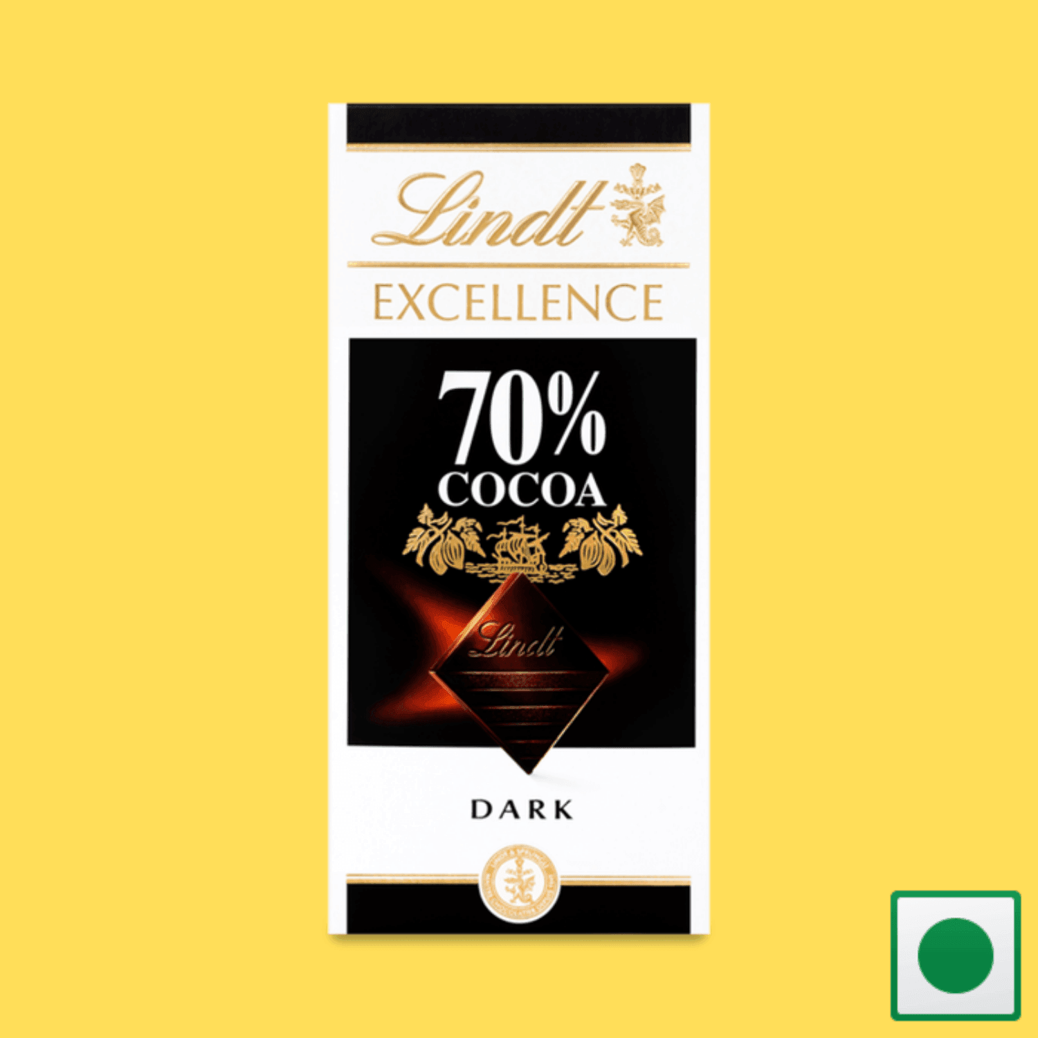 Lindt Excellence 70% Cocoa Dark Chocolate 100gm (Imported) - Super 7 Mart