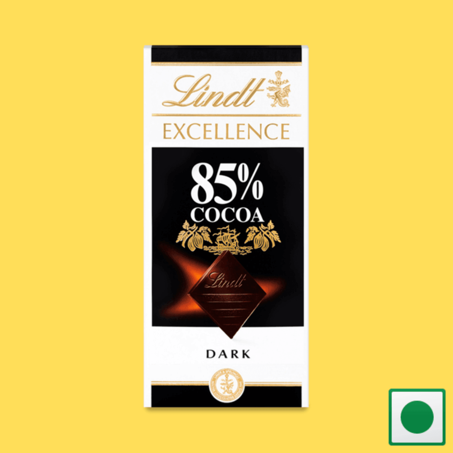 Lindt Excellence 85% Dark Cocoa Chocolate 100gm (Imported) - Super 7 Mart
