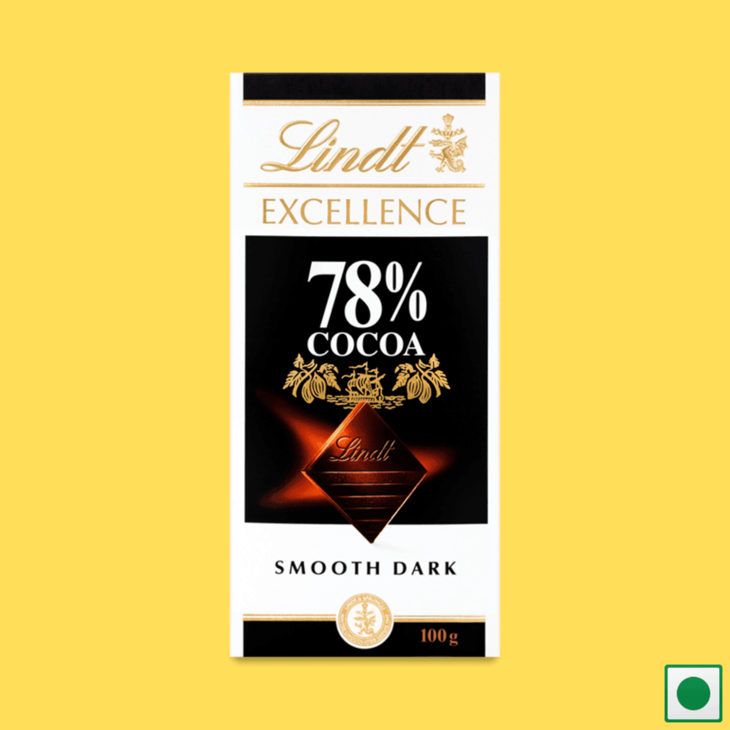 Lindt Excellence Dark 78% Chocolate Bar, 100g (Imported) - Super 7 Mart