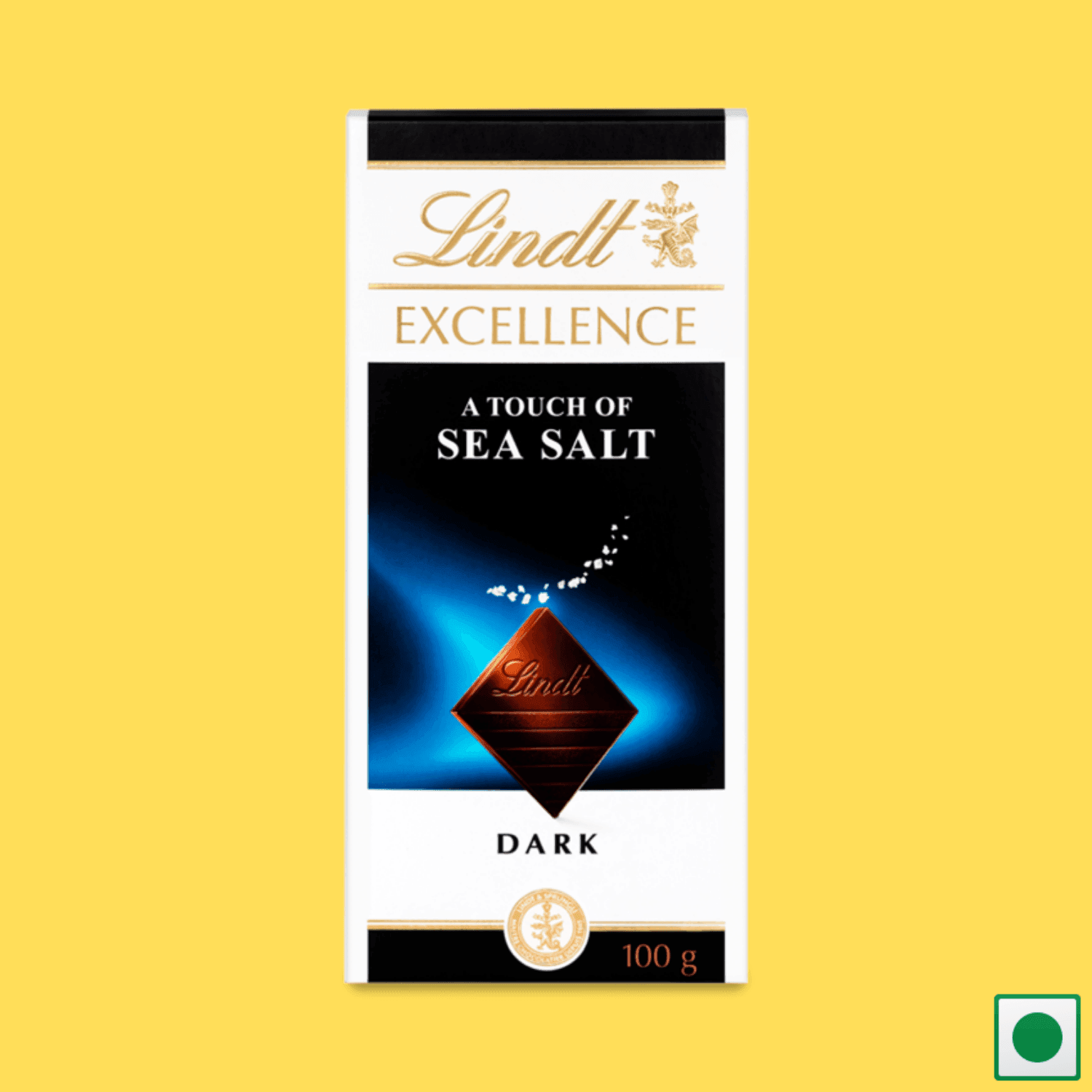 Lindt Excellence Dark Sea Salt Bar, 100g (Imported) - Super 7 Mart