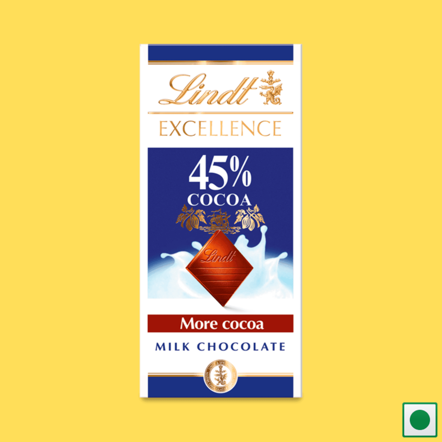 Lindt Excellence Milk 45% Cocoa, 80g (Imported) - Super 7 Mart