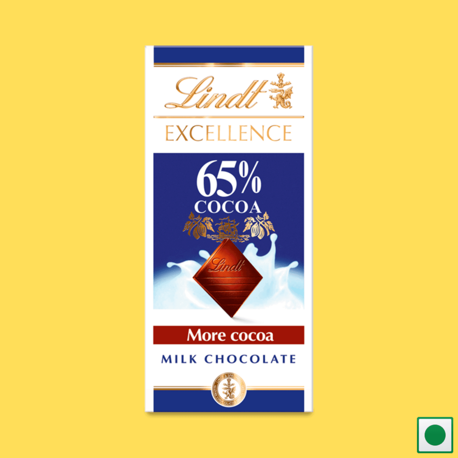 Lindt Excellence Milk 65% Cocoa, 80g (Imported) - Super 7 Mart