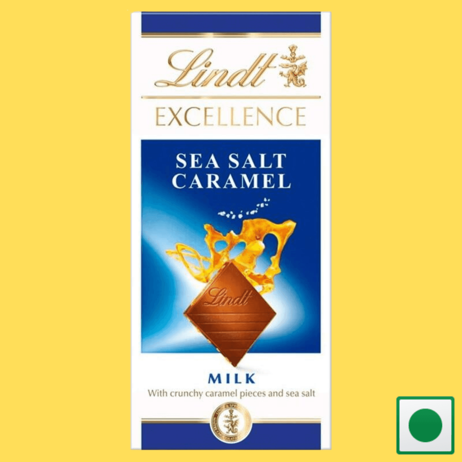 Lindt Excellence Sea Salt Caramel Milk Chocolate, 100g(Imported) - Super 7 Mart
