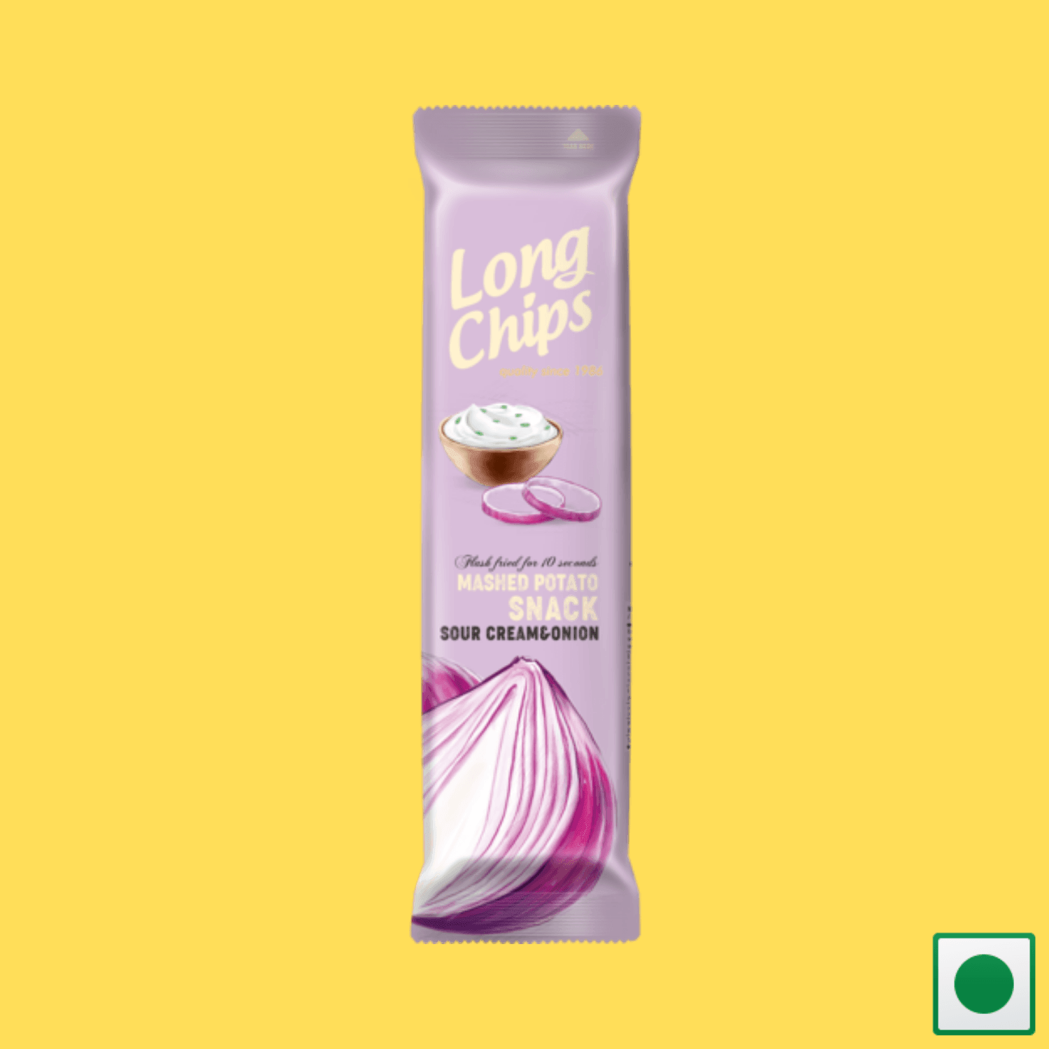 Long Chips Mashed Potato Snack Sour Cream & Onion Flavoured, 75g (Imported) - Super 7 Mart