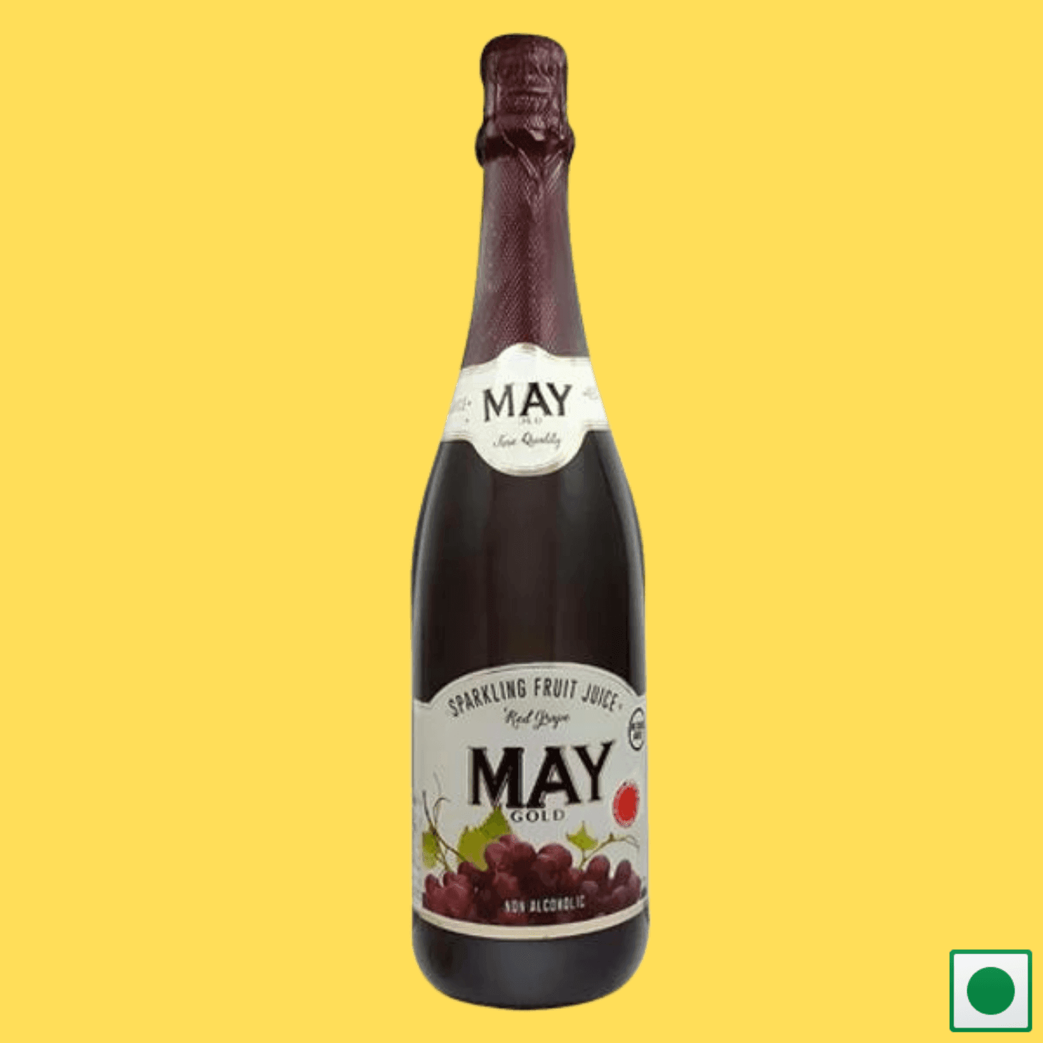 May Gold Non Alcoholic Sparkling Red Grape Juice, 750ml (Imported) - Super 7 Mart