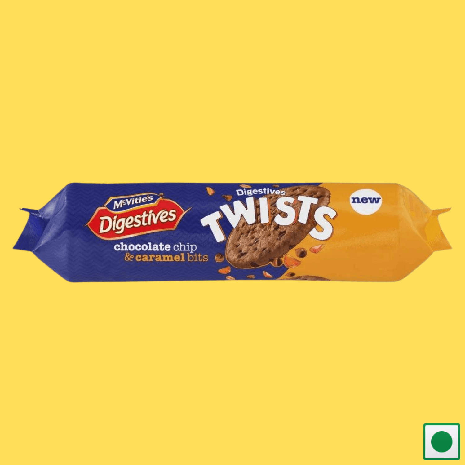 McVitie's Digestives Twists Chocolate Chip & Caramel Biscuits, 276g (Imported) - Super 7 Mart