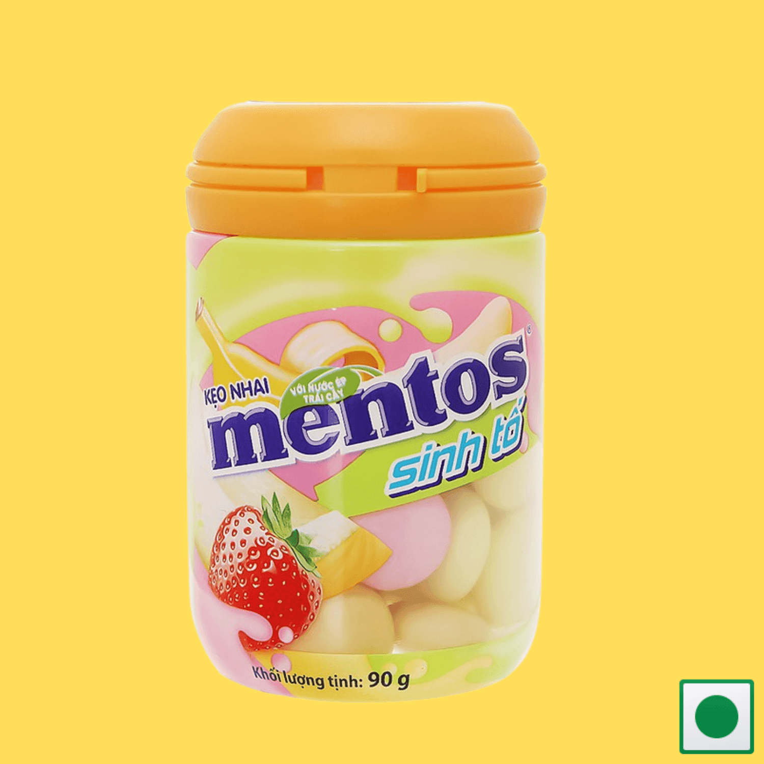 Mentos sinh tố, 90g (Imported) - Super 7 Mart