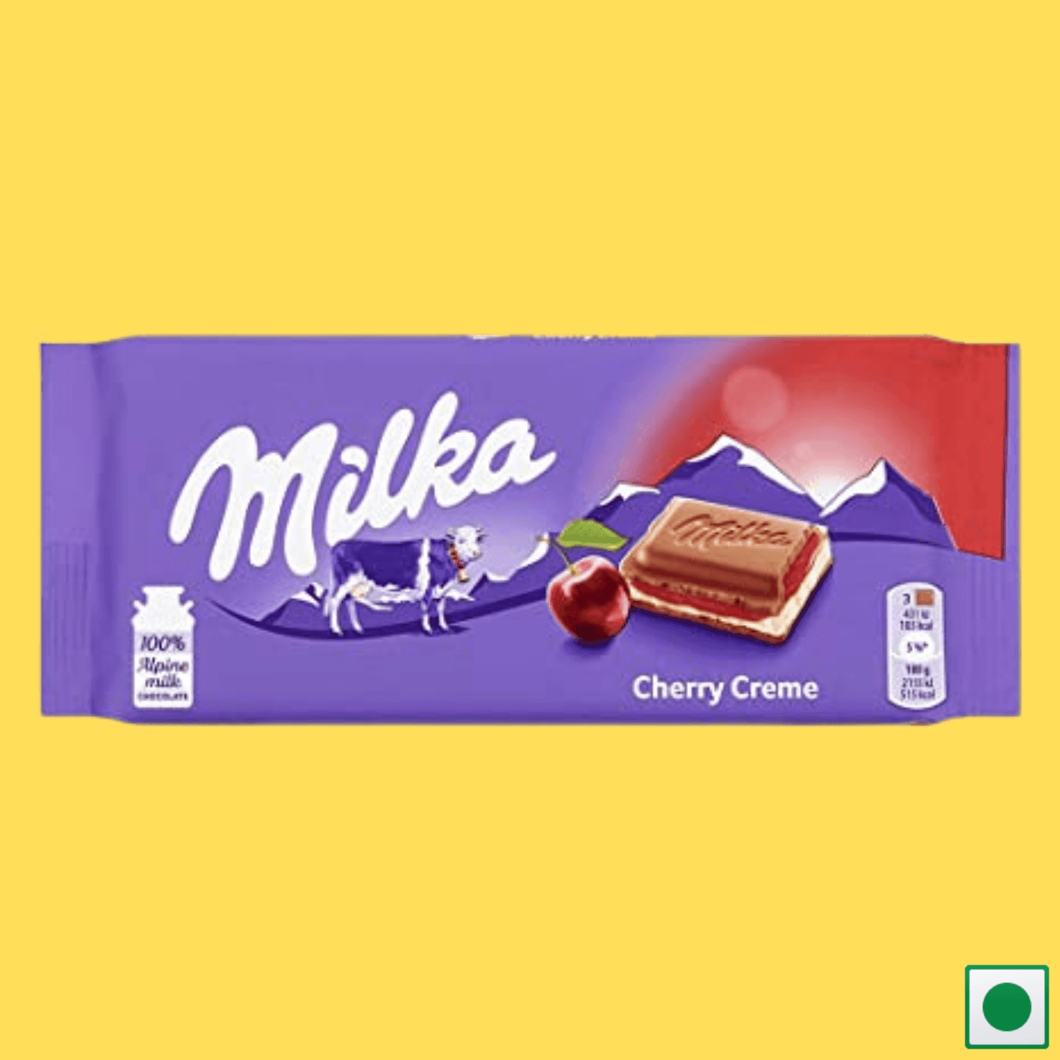 Milka Cherry Creme Chocolate, 100g (Imported) - Super 7 Mart
