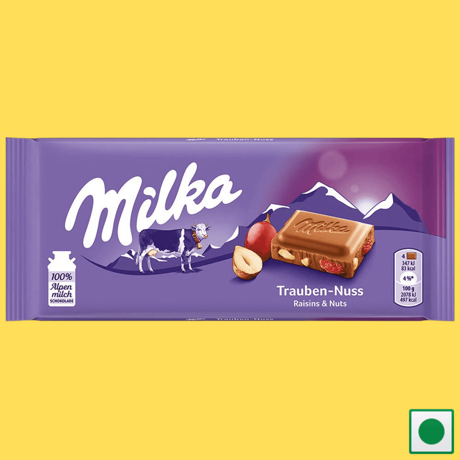 Milka Raisin & Nut, 100g (Imported) - Super 7 Mart
