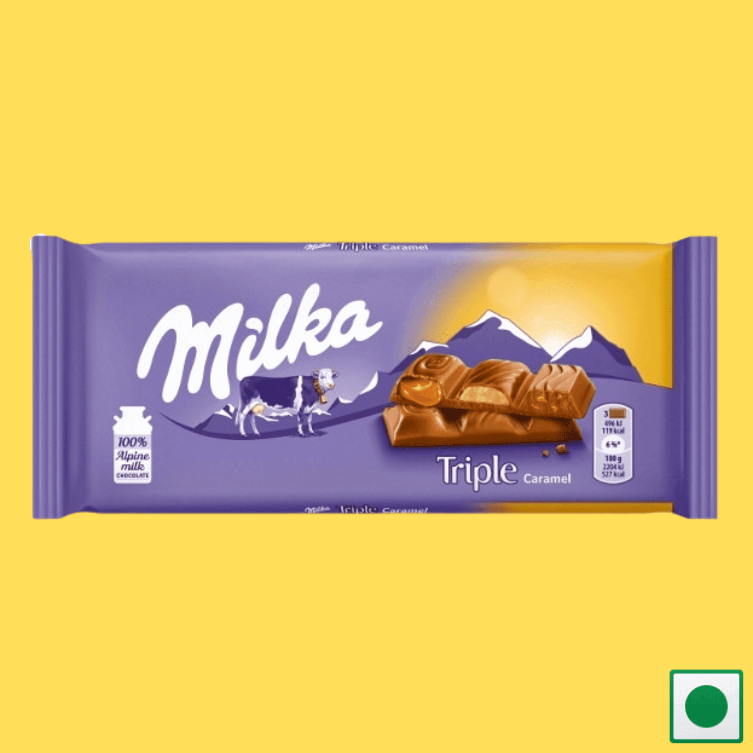 Milka Triple Caramel Chocolate, 90g (Imported) - Super 7 Mart