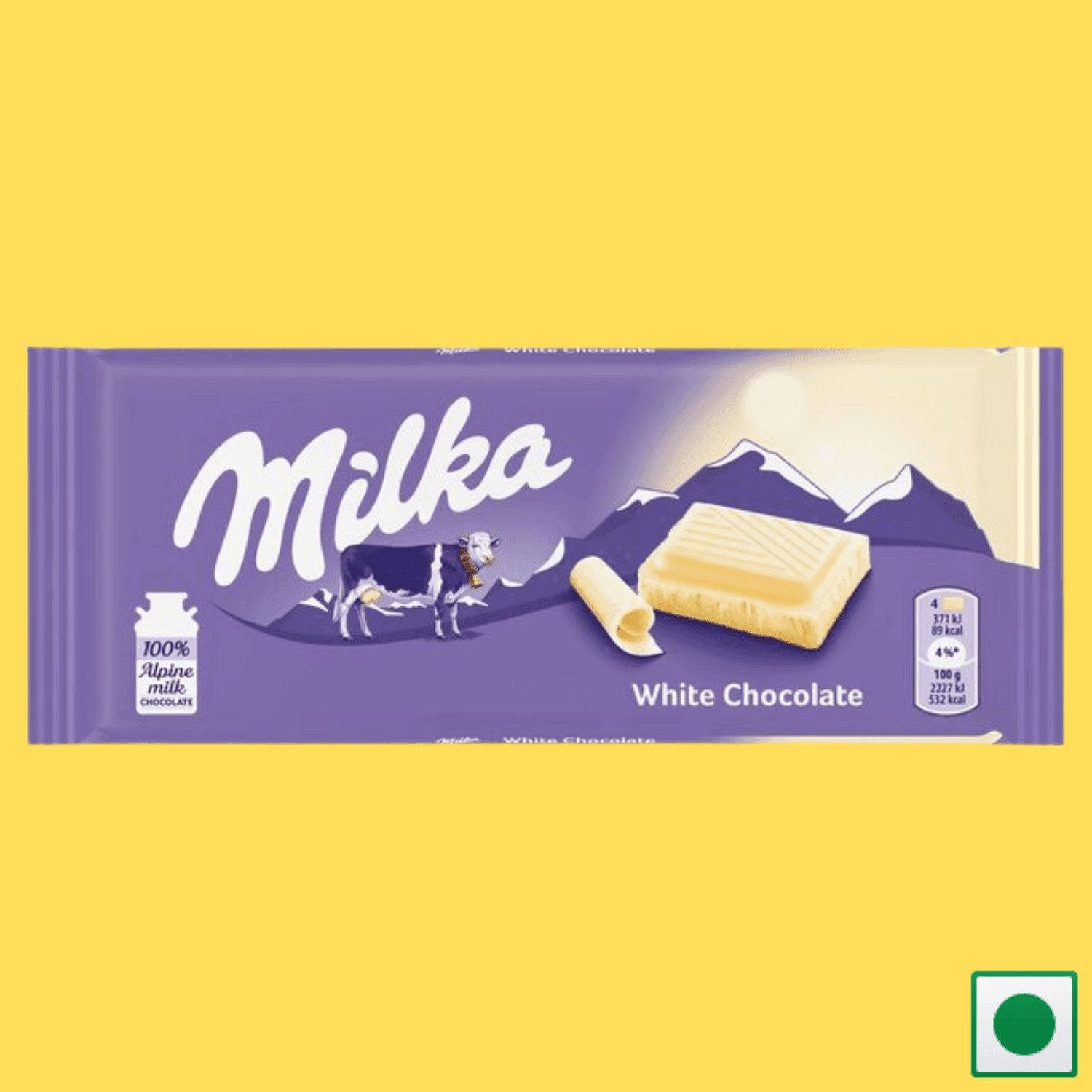 Milka White Chocolate, 100g (Imported) - Super 7 Mart