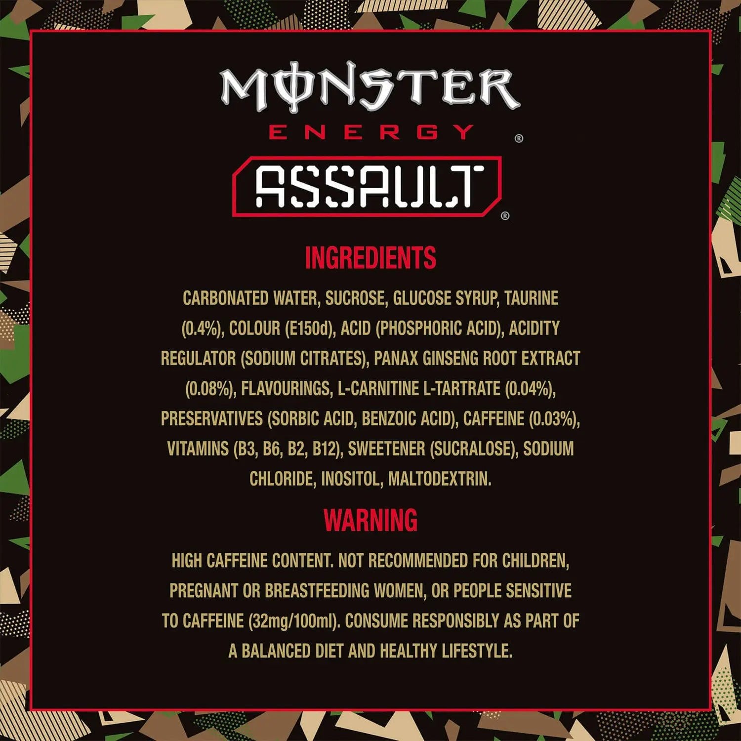 Monster Energy Assault, 500ml (Imported) - Super 7 Mart