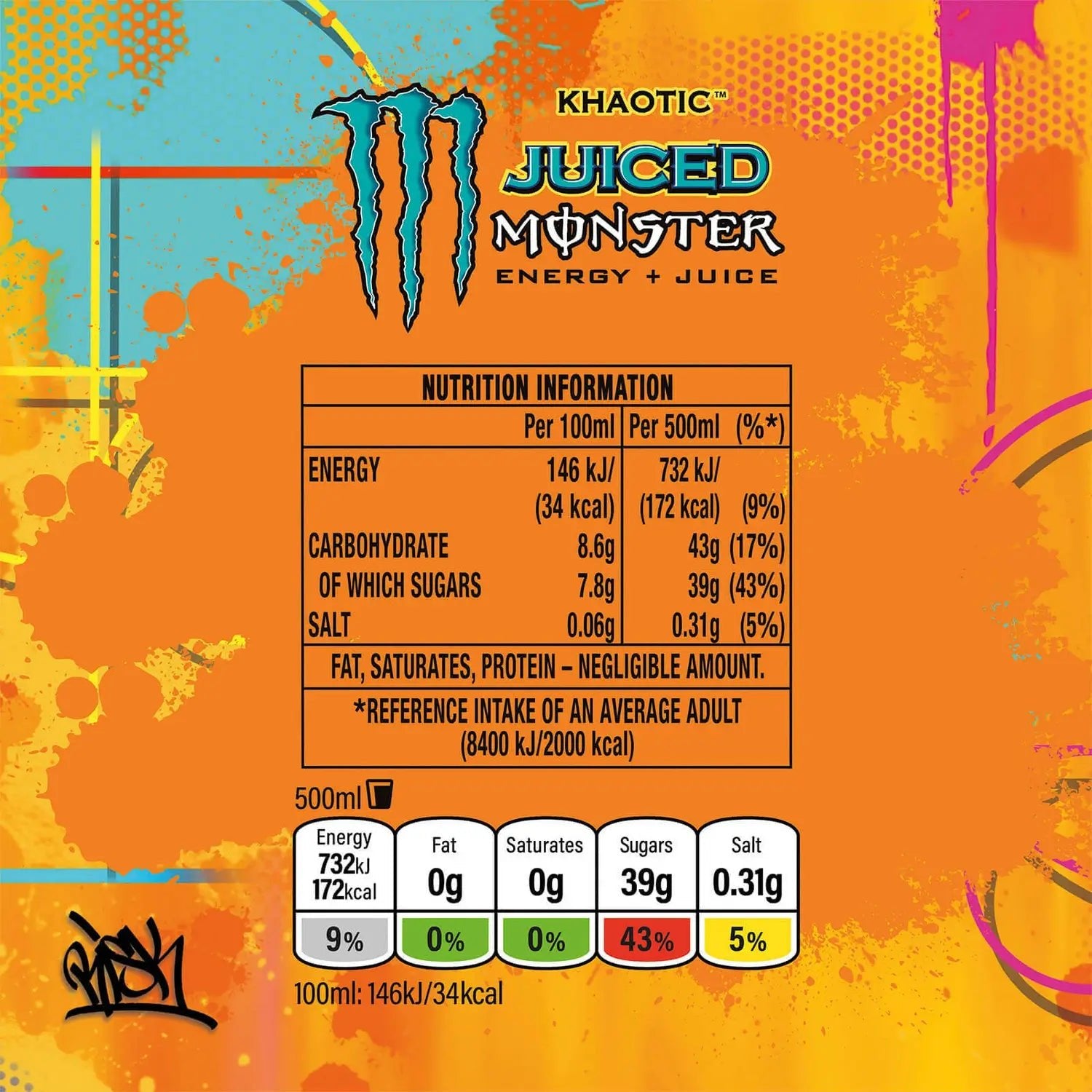 Monster Khaotic, 500ml (Imported) - Super 7 Mart
