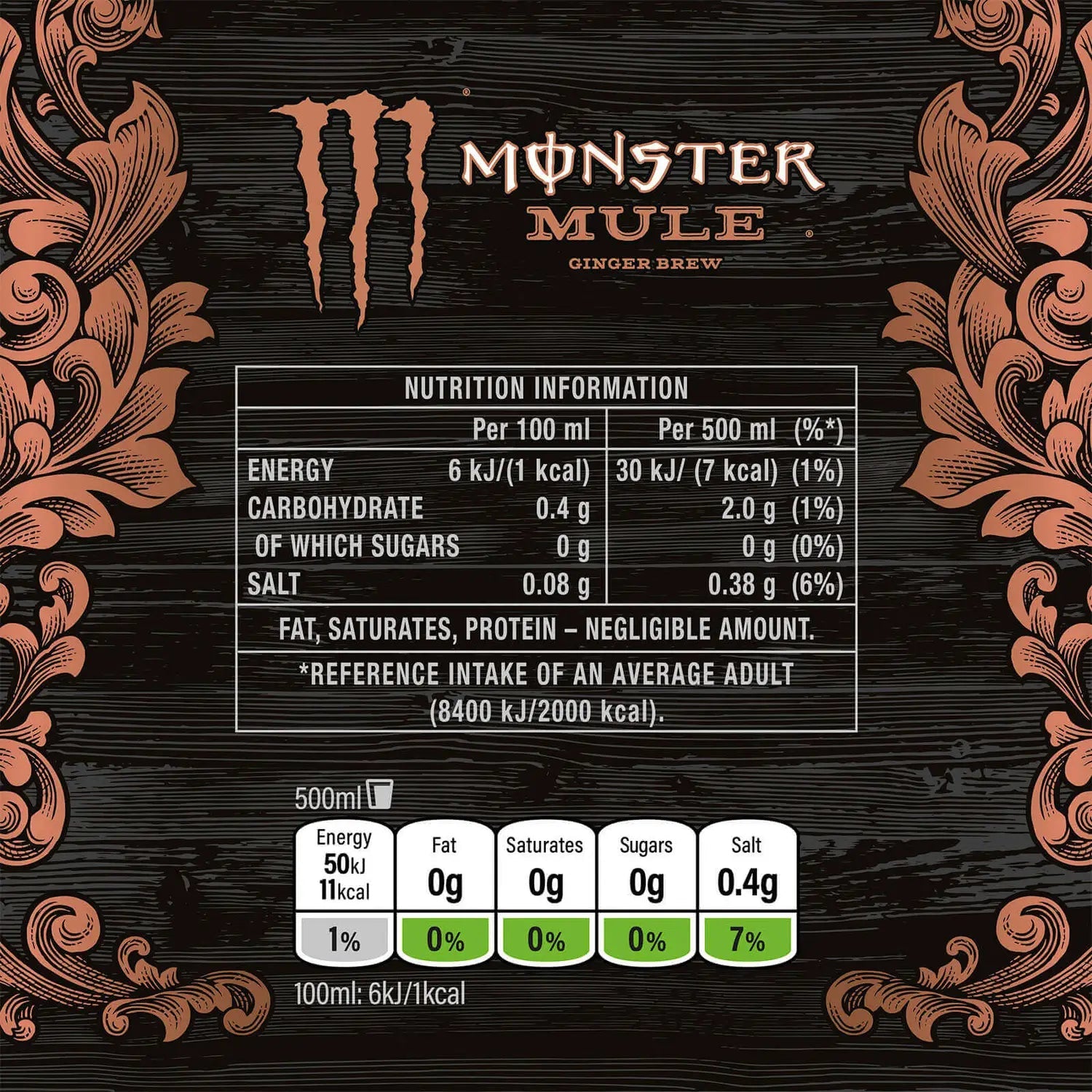 Monster Mule Ginger Brew, 500ml (Imported) - Super 7 Mart