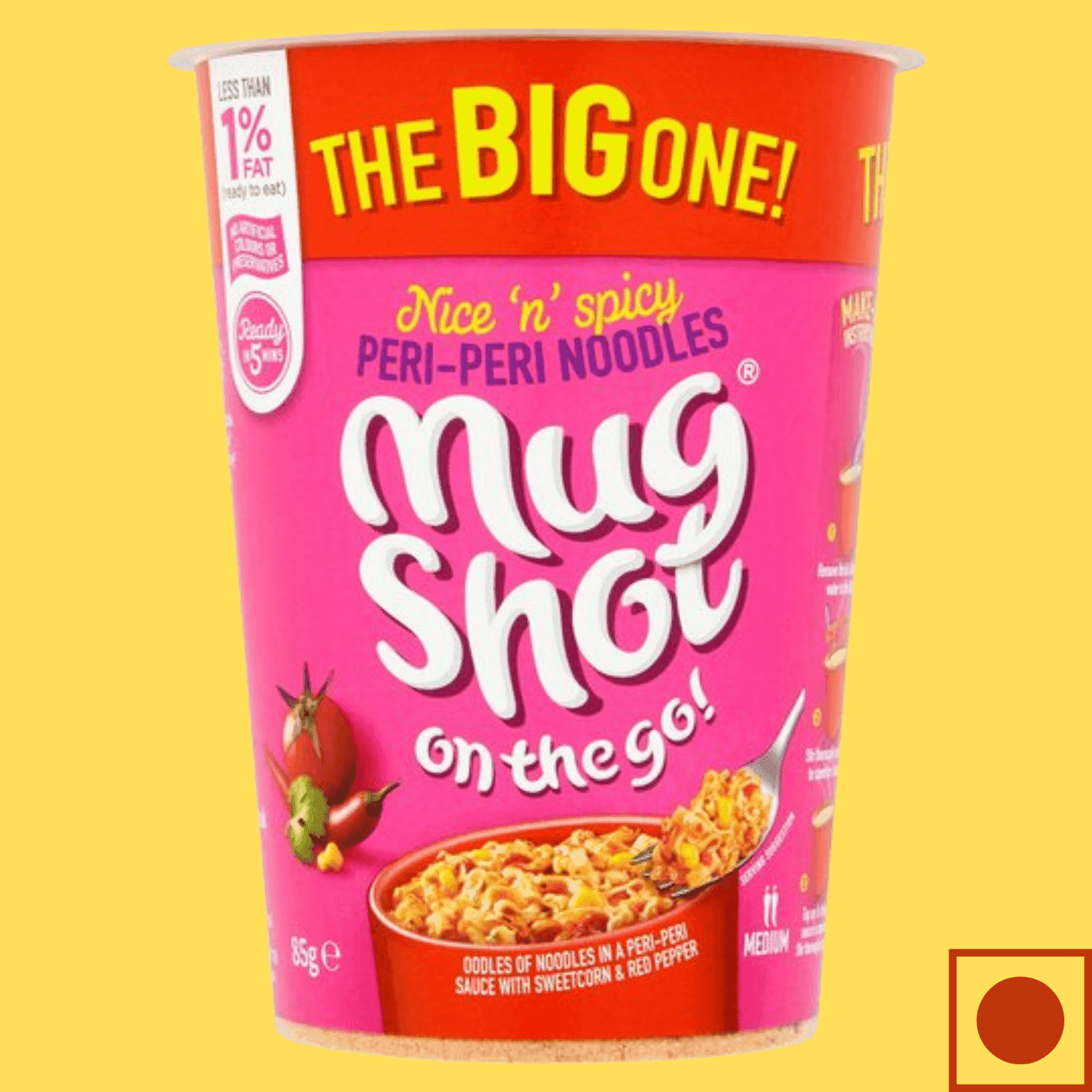 MugShot The Big One Peri Peri Noodles,85g (IMPORTED) - Super 7 Mart