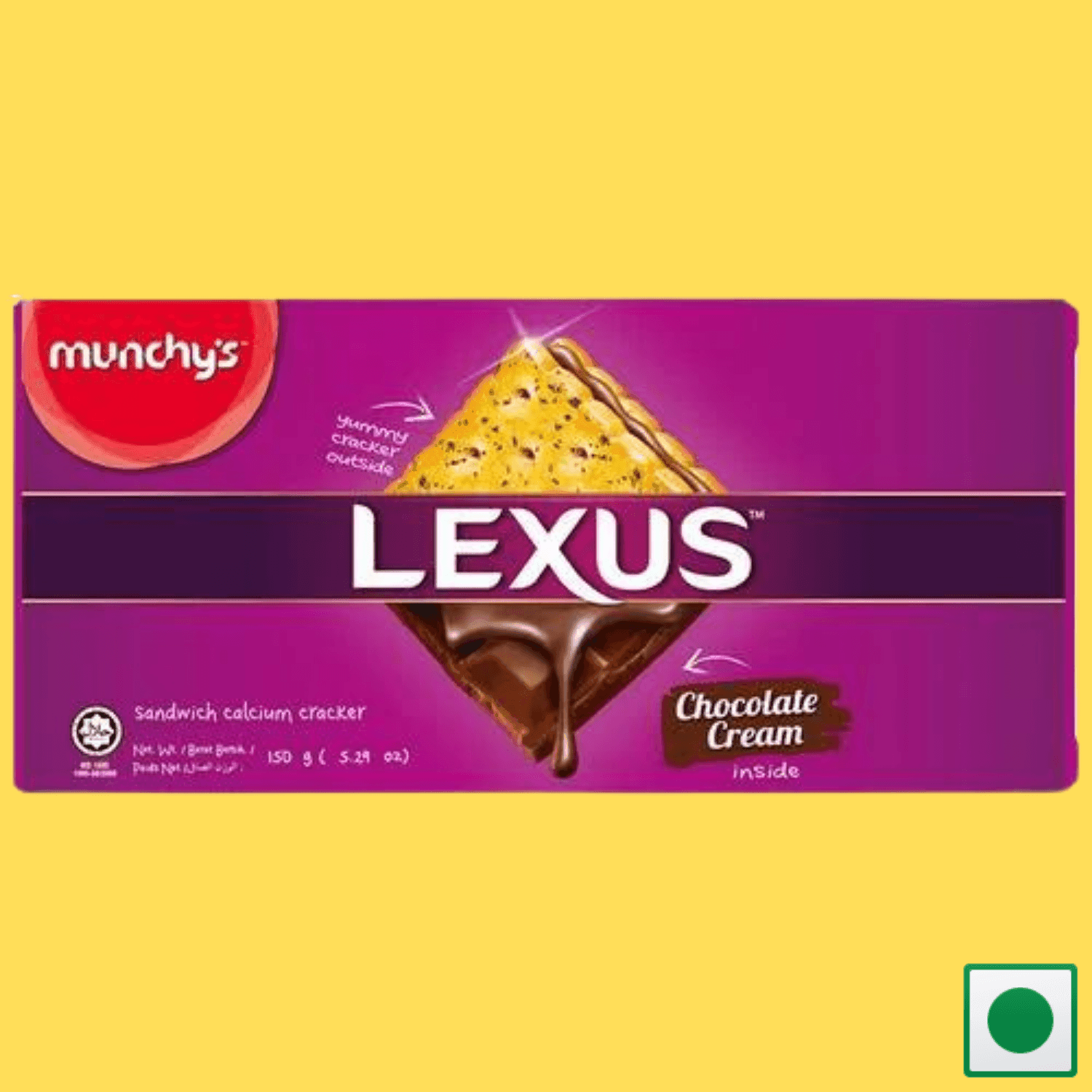 Munchy's Lexus, Chocolate Cream Sandwich, 150g (Imported) - Super 7 Mart