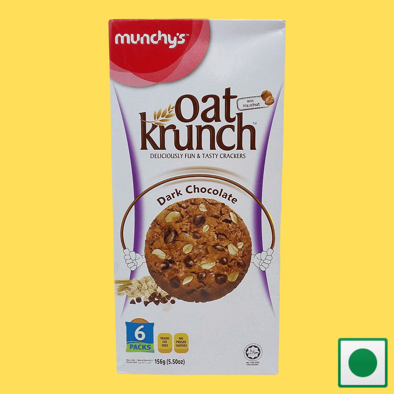 Munchy's Oat Krunch Crackers - Dark Chocolate, 156g (IMPORTED) - Super 7 Mart