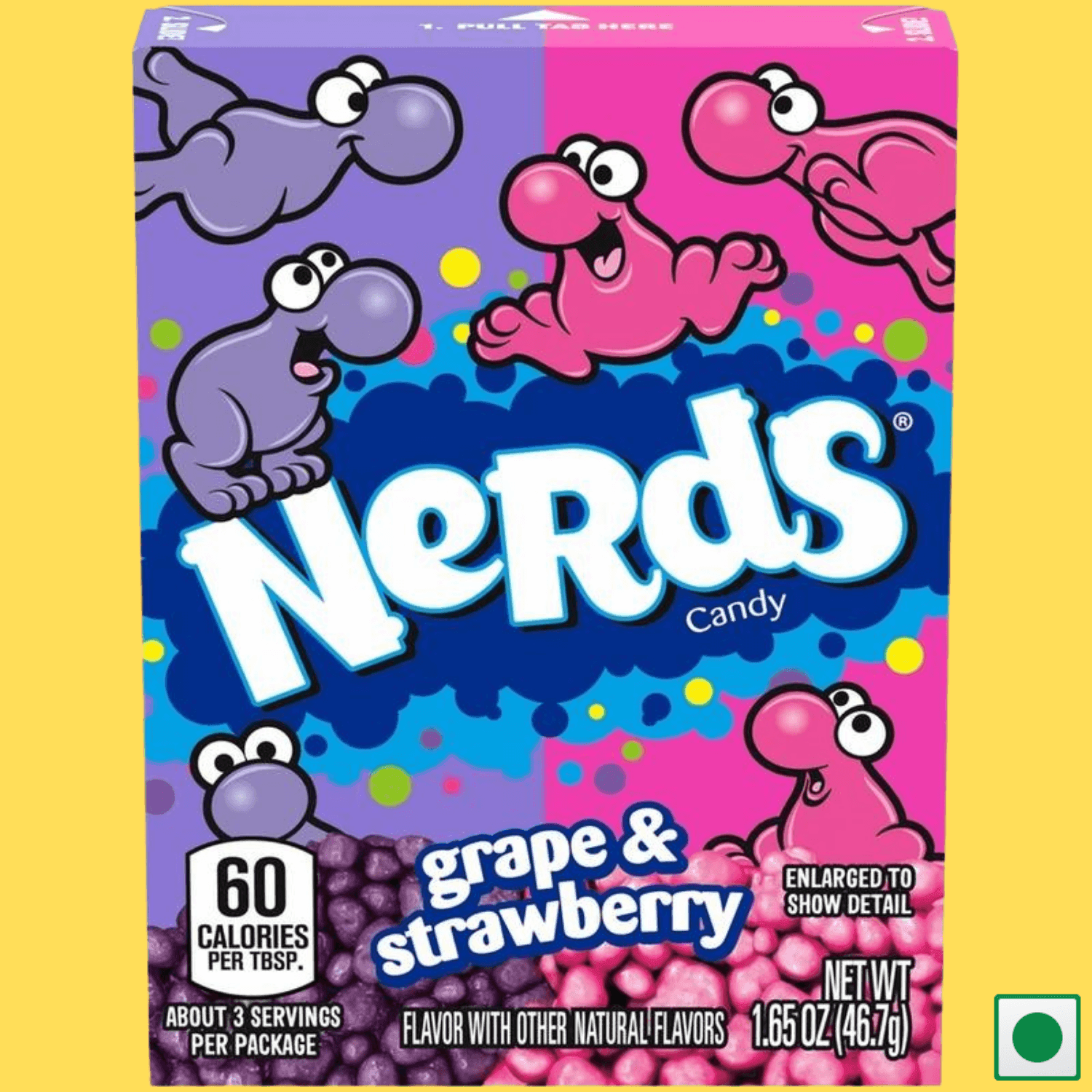 Nerds Grape & Strawberry Candy, 46.7g (Imported) - Super 7 Mart