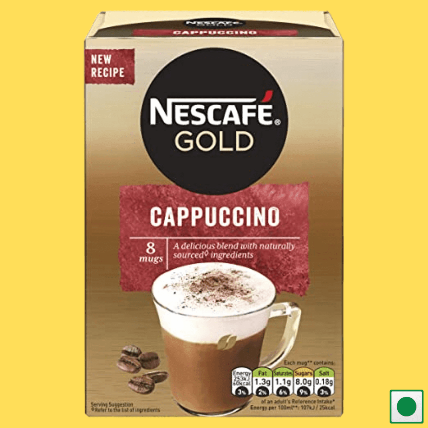 Nescafe Gold Cappuccino Pouch, 136g (Imported) - Super 7 Mart