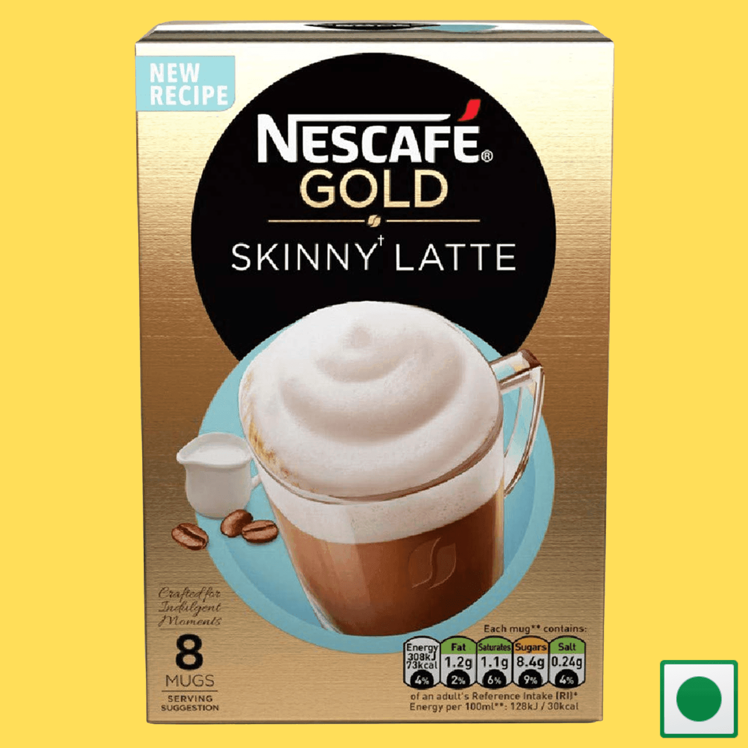 Nescafe Gold Skinny Latte Pouch, 156g (Imported) - Super 7 Mart