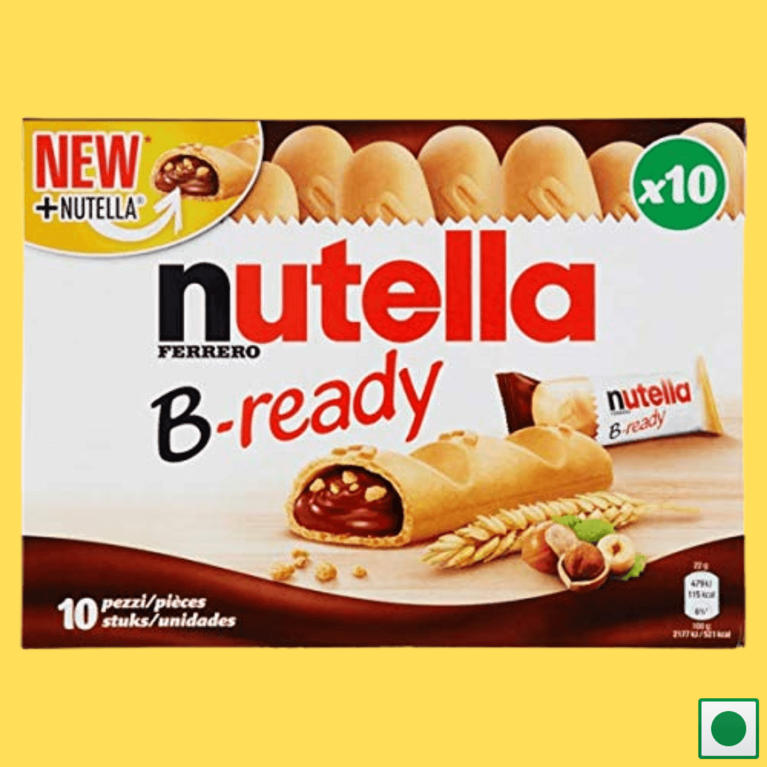 Nutella B-Ready- Pack of 10, 220g (Imported) - Super 7 Mart