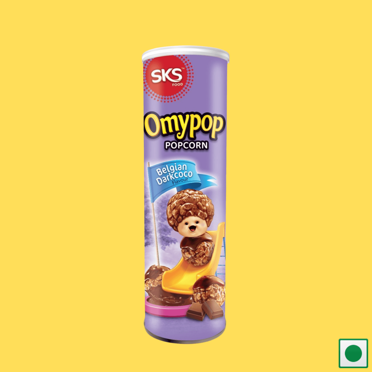 Omypop Popcorn - Belgian Dark Coco Flavour, 85g (IMPORTED) - Super 7 Mart