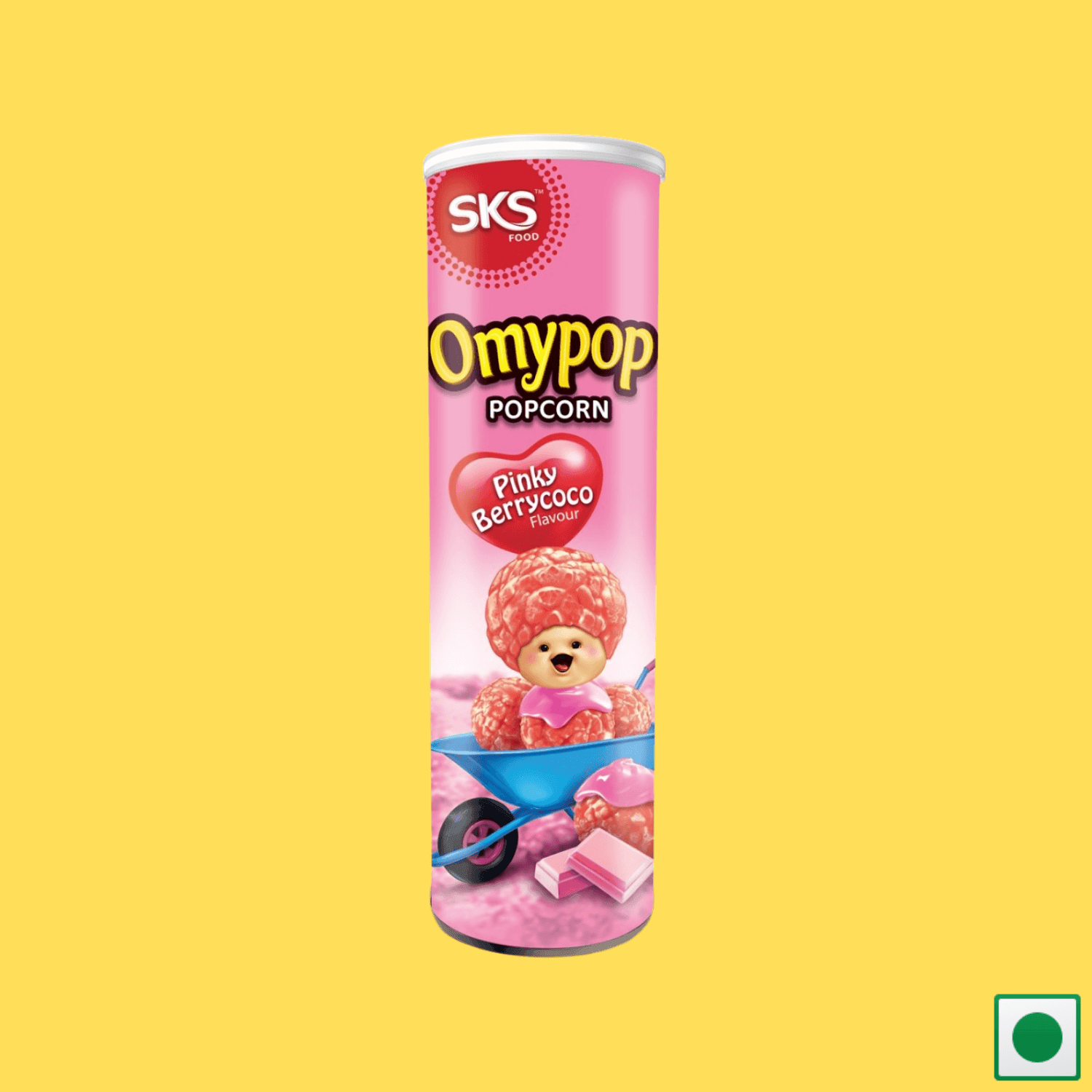 Omypop Popcorn - Pinky Berrycoco, 85g (IMPORTED) - Super 7 Mart