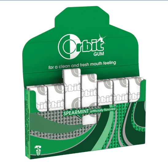 Orbit Spearmint Sugarfree Chewing Gum, 14pc Pack (Imported) - Super 7 Mart