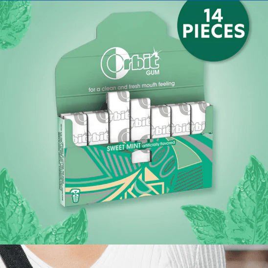 Orbit Sweet Mint Sugarfree Chewing Gum, 14pc Pack (Imported) - Super 7 Mart