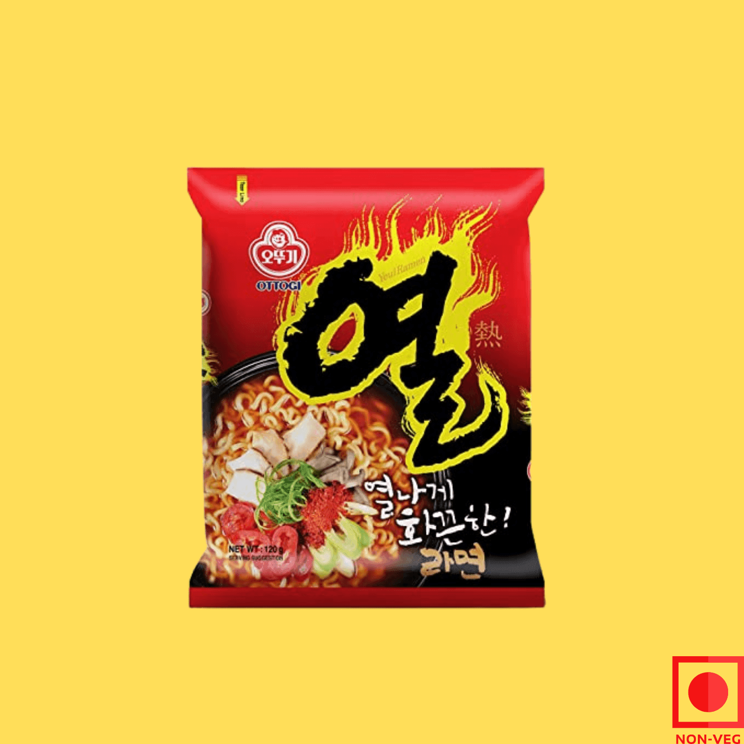 Ottogi Yeul Ramen Korean Noodles, 120g (Imported) - Super 7 Mart