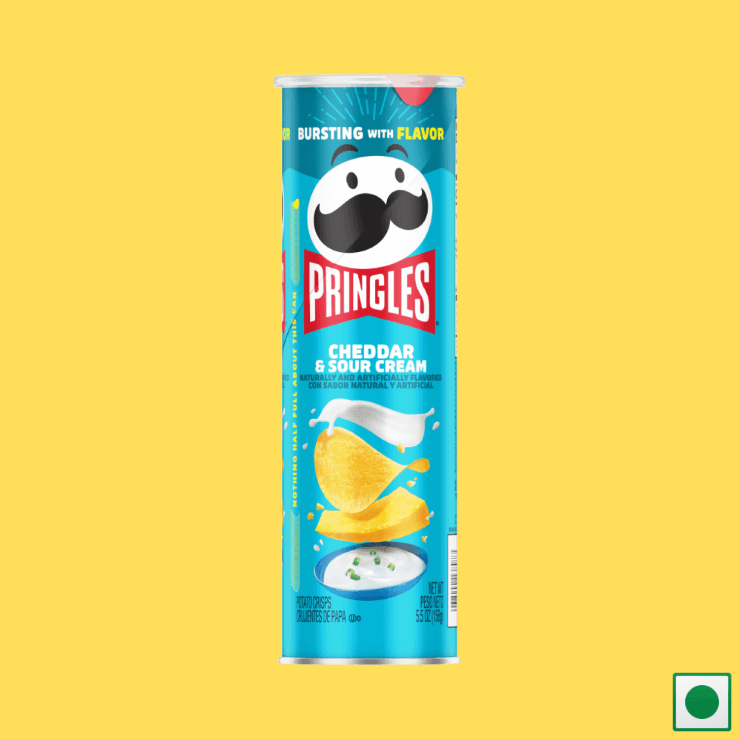 Pringles® Cheddar & Sour Cream Crisps, 158g (Imported) - Super 7 Mart