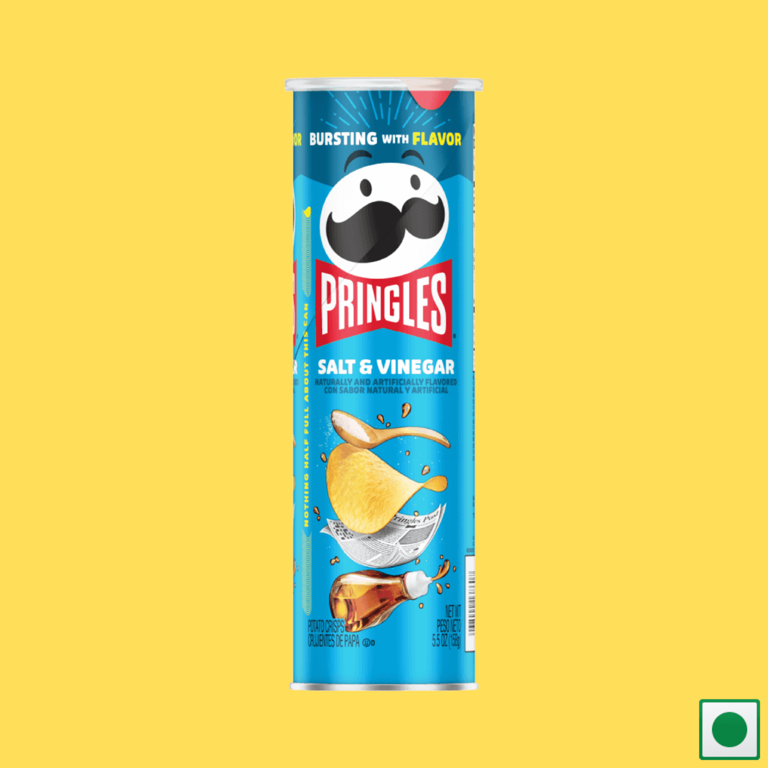 Pringles® Salt & Vinegar Crisps, 158g (Imported) - Super 7 Mart