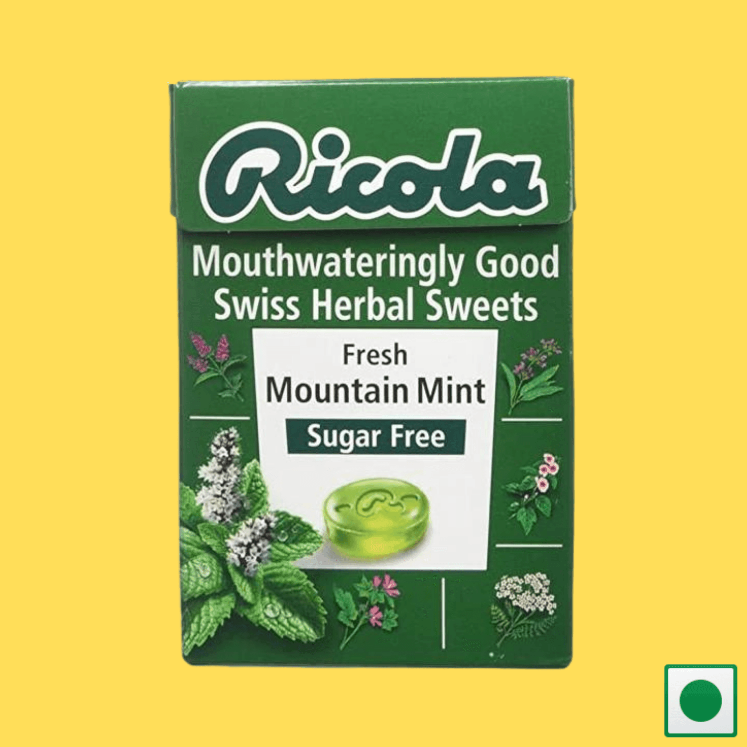 Ricola Sugar Free Mountain Mint Swiss Herbal Sweets, 45g (Imported) - Super 7 Mart