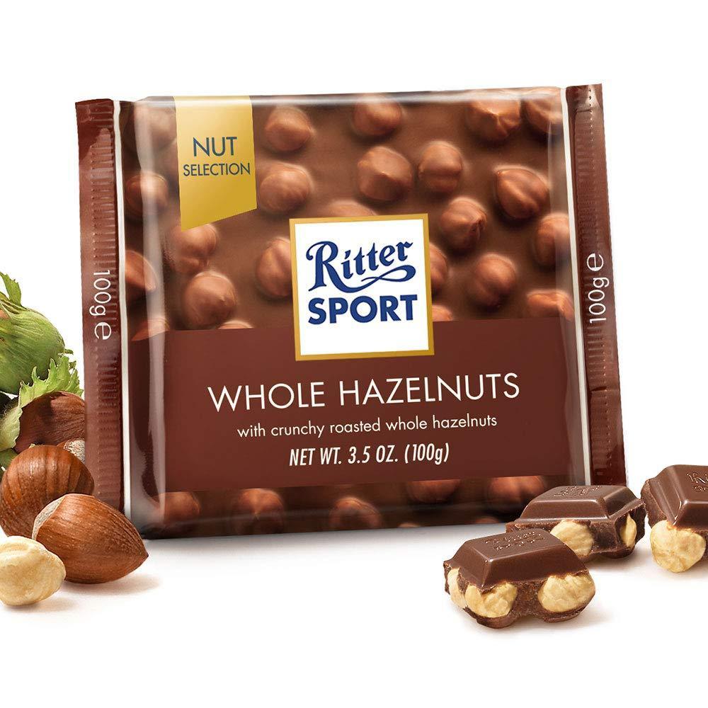 Ritter Sport Whole Hazelnut Chocolate 100gm (Imported) - Super 7 Mart