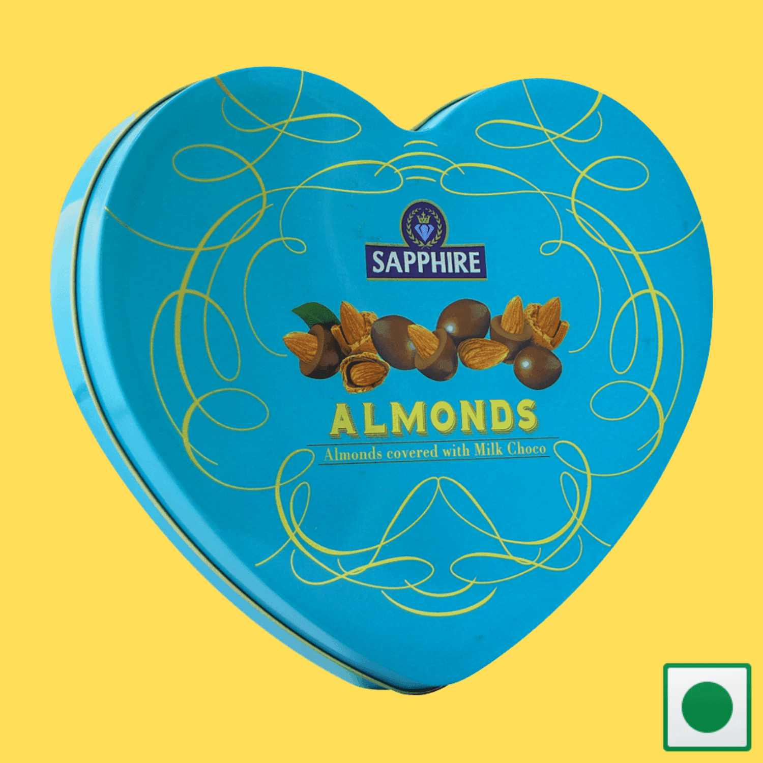 Sapphire Heart Tin Almond 160g (Imported) - Super 7 Mart
