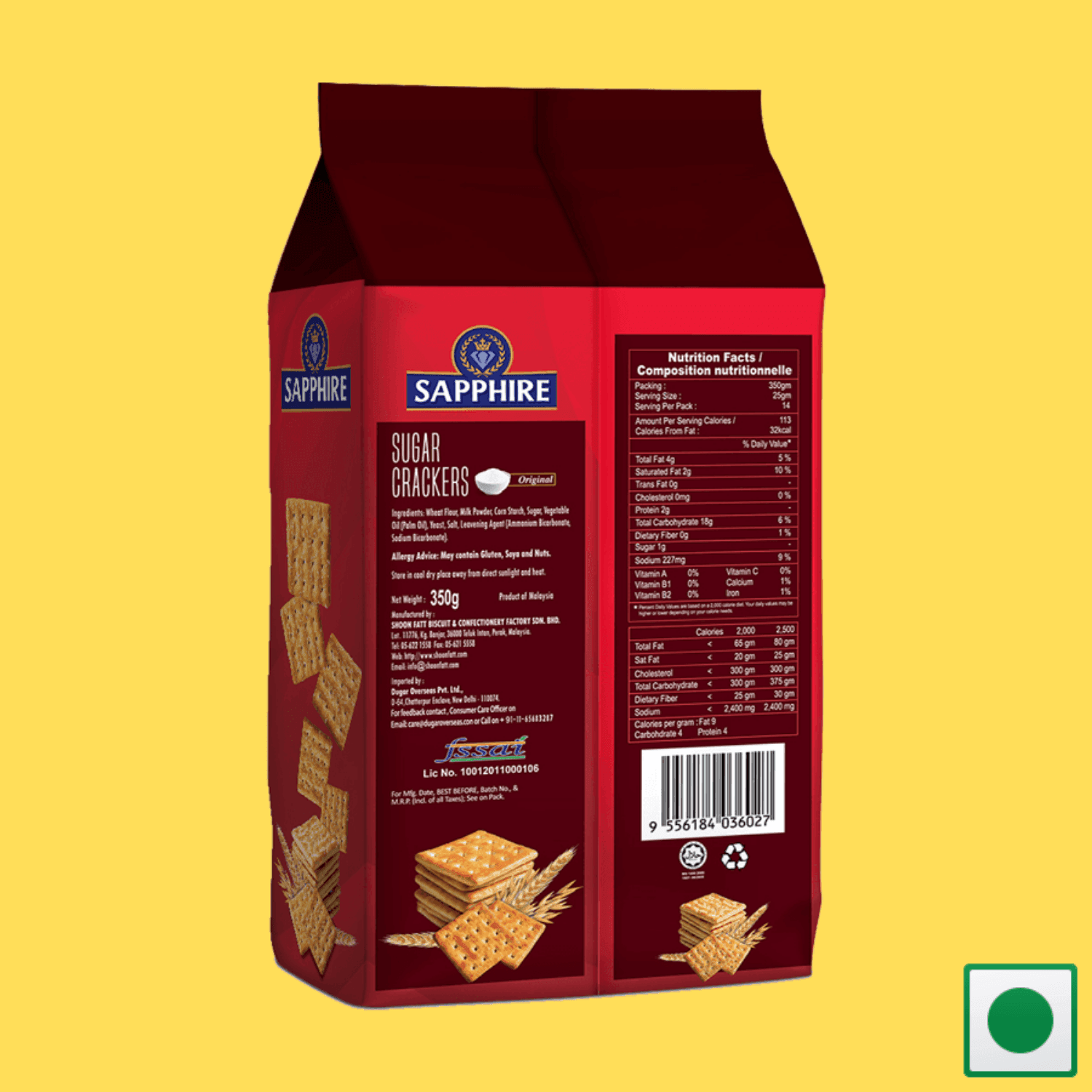 Sapphire Sugar Crackers, 350g (Imported) - Super 7 Mart