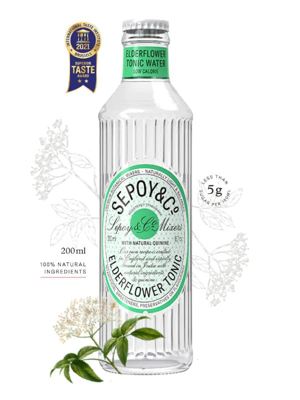 Sepoy and Co Elderflower Tonic Water, 200ml - Super 7 Mart