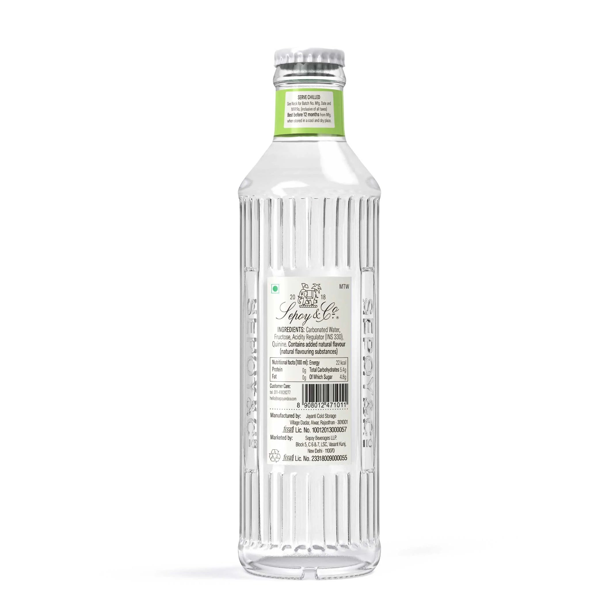 Sepoy and Co Mint Tonic Water, 200ml - Super 7 Mart