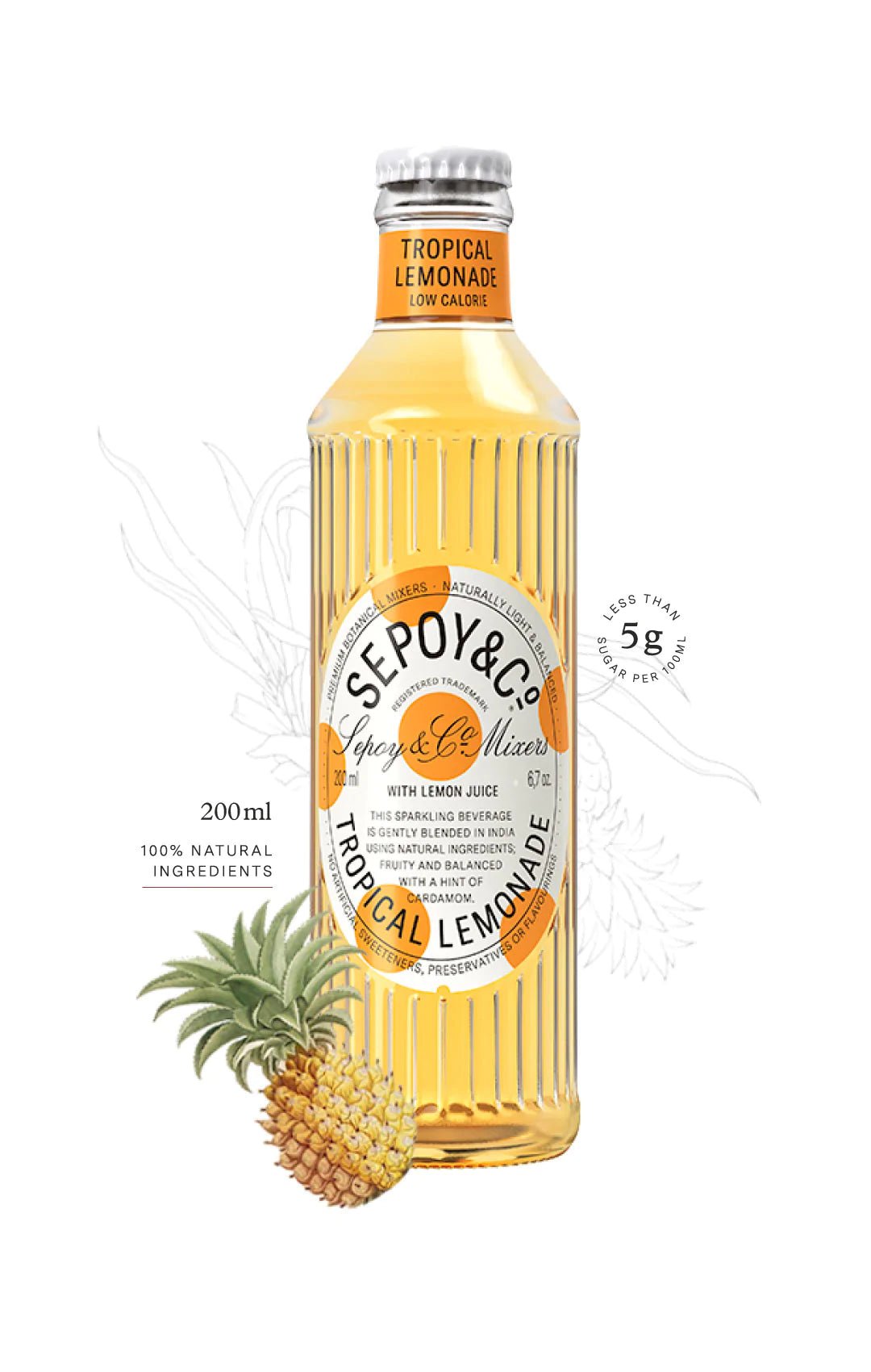Sepoy and Co Tropical Lemonade, 200ml - Super 7 Mart