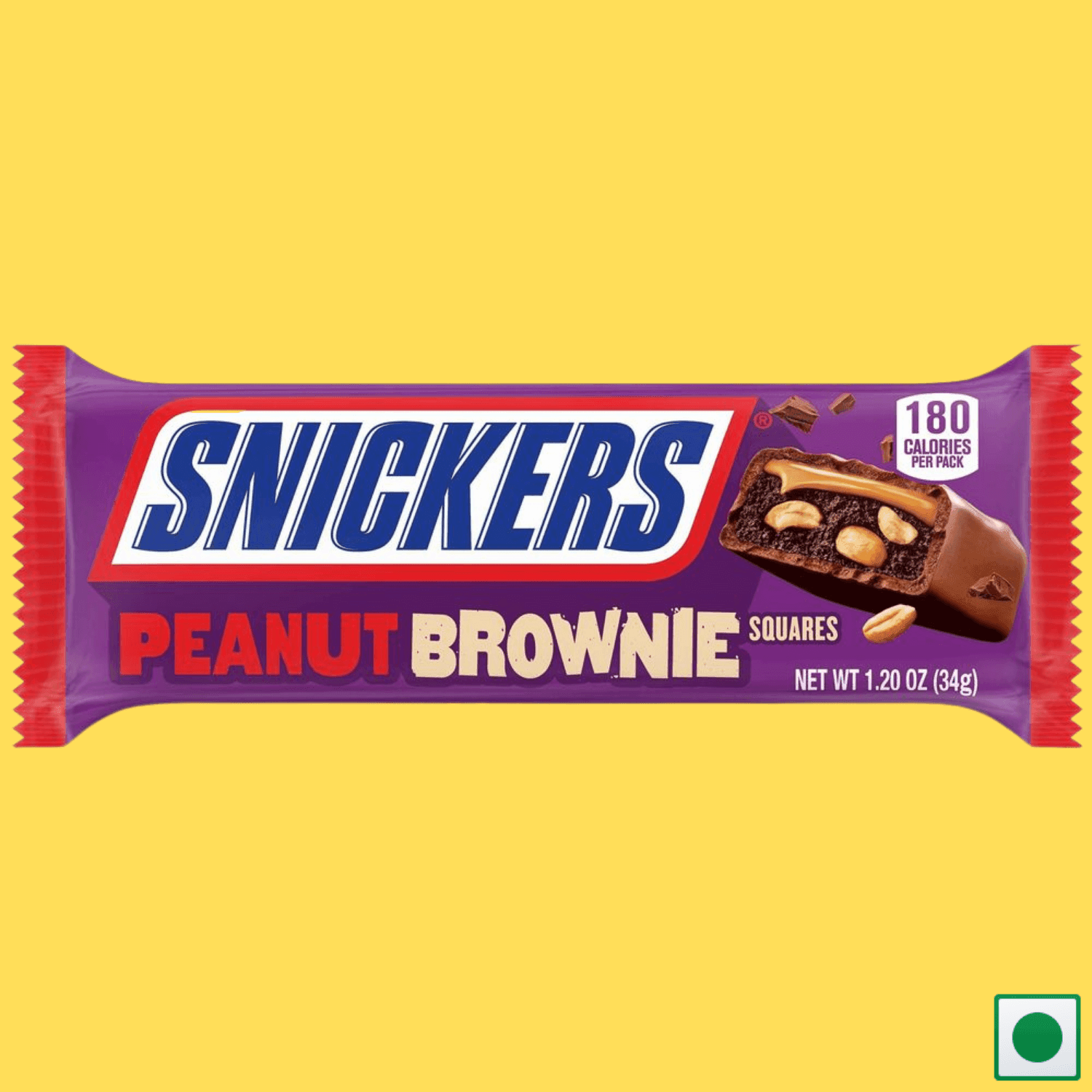 Snickers Peanut Brownie, 34g (Imported) - Super 7 Mart