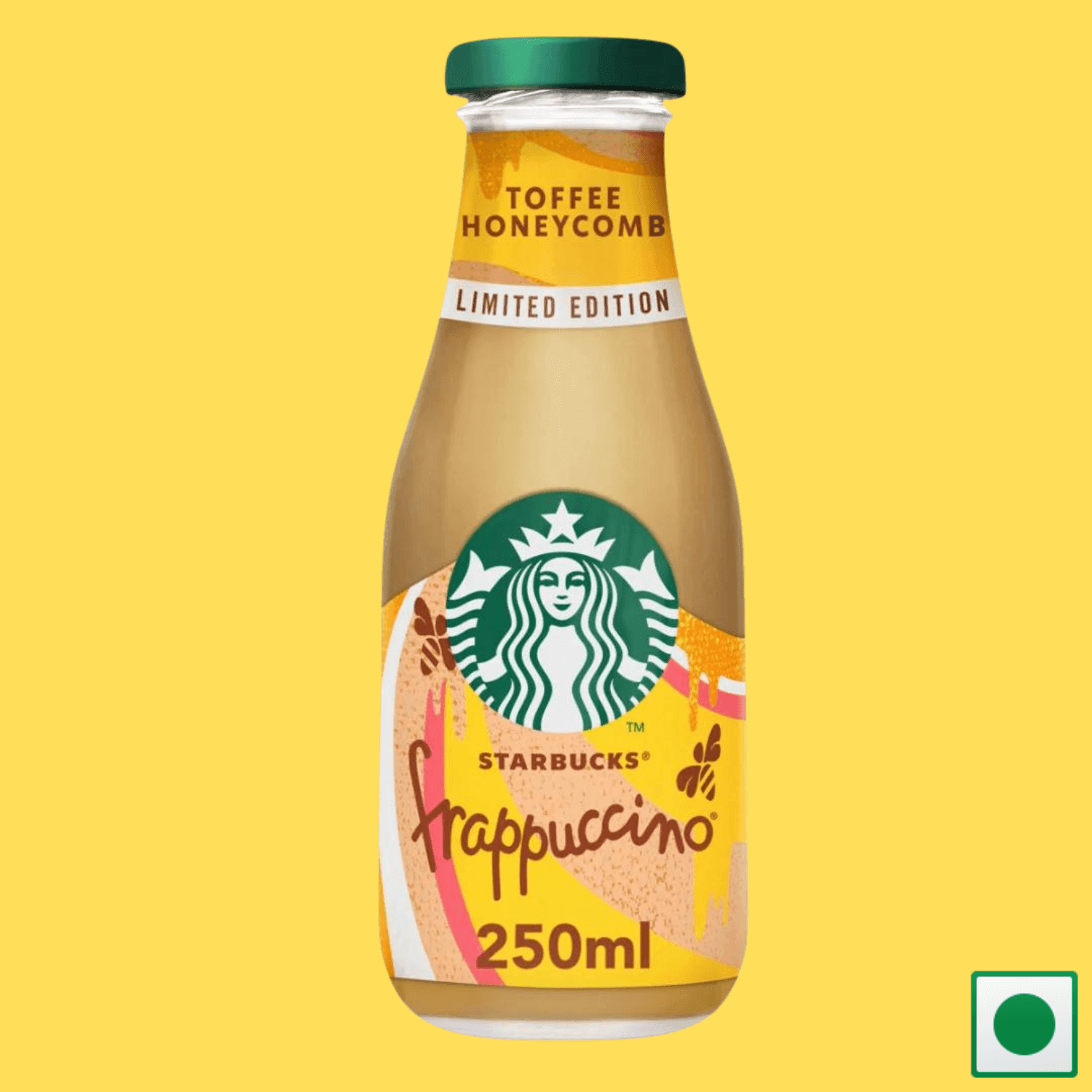 Starbucks Limited Edition Frappuccino Golden Toffee Honeycomb Coffee Drink, 250ml (Imported) - Super 7 Mart