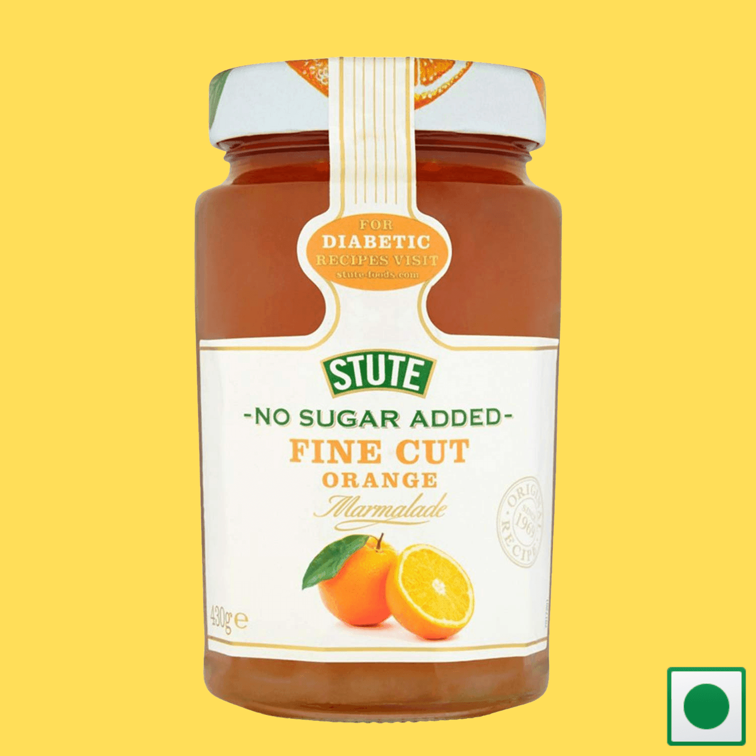 Stute Fine Cut Sugar Free Orange Jam, 430g (Imported) - Super 7 Mart