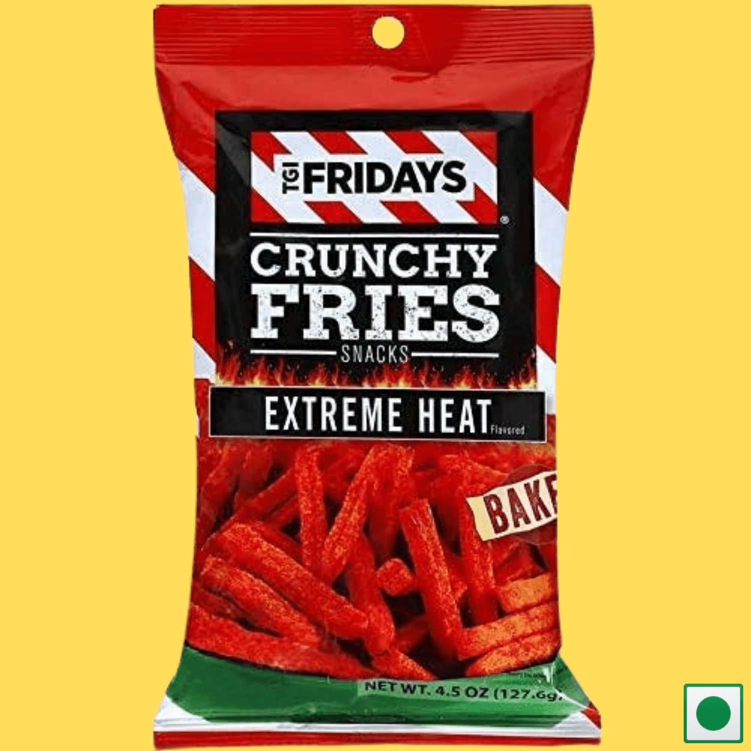 T.G.I Friday's Extreme Heat Baked Crunchy Fries, 127.8g (Imported) - Super 7 Mart