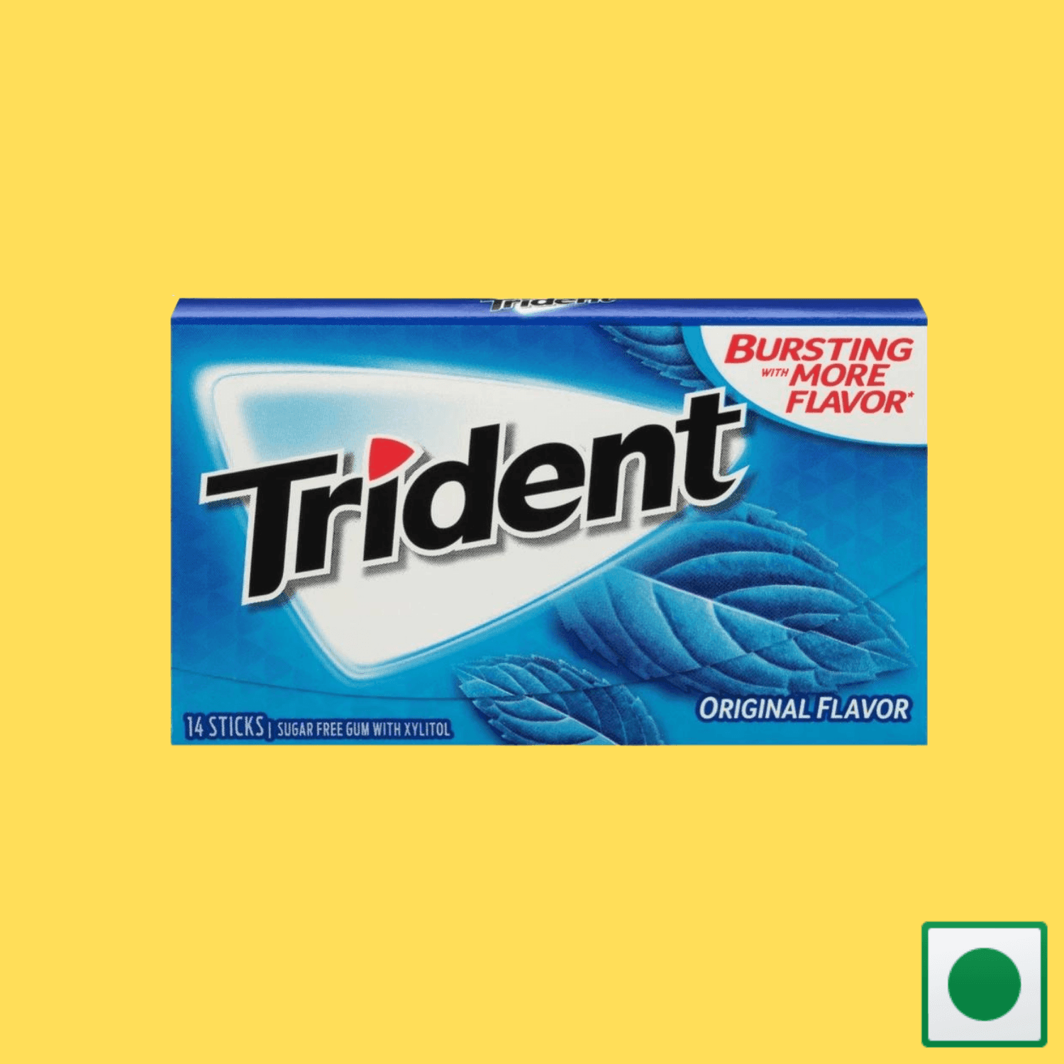 Trident Sugar Free Original Gum, 14 Sticks (Imported) - Super 7 Mart