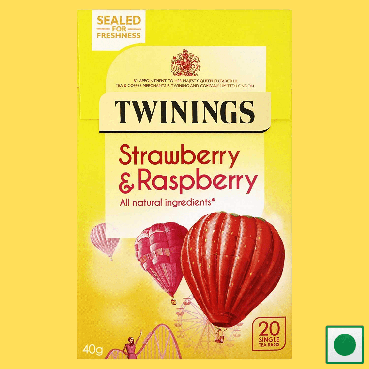Twinings Strawberry & Raspberry 20 Tea bags-40g (Imported) - Super 7 Mart