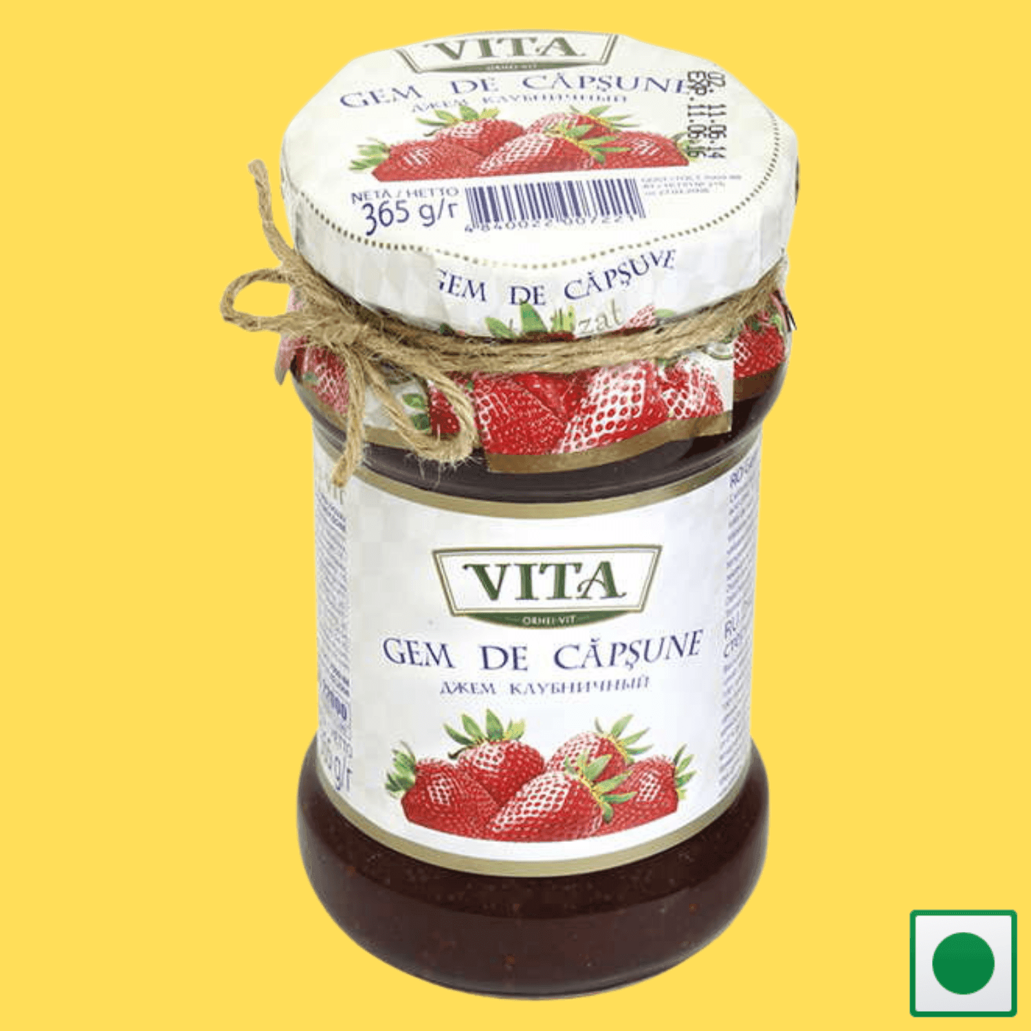 Vita Strawberry Jam, 365g (Imported) - Super 7 Mart